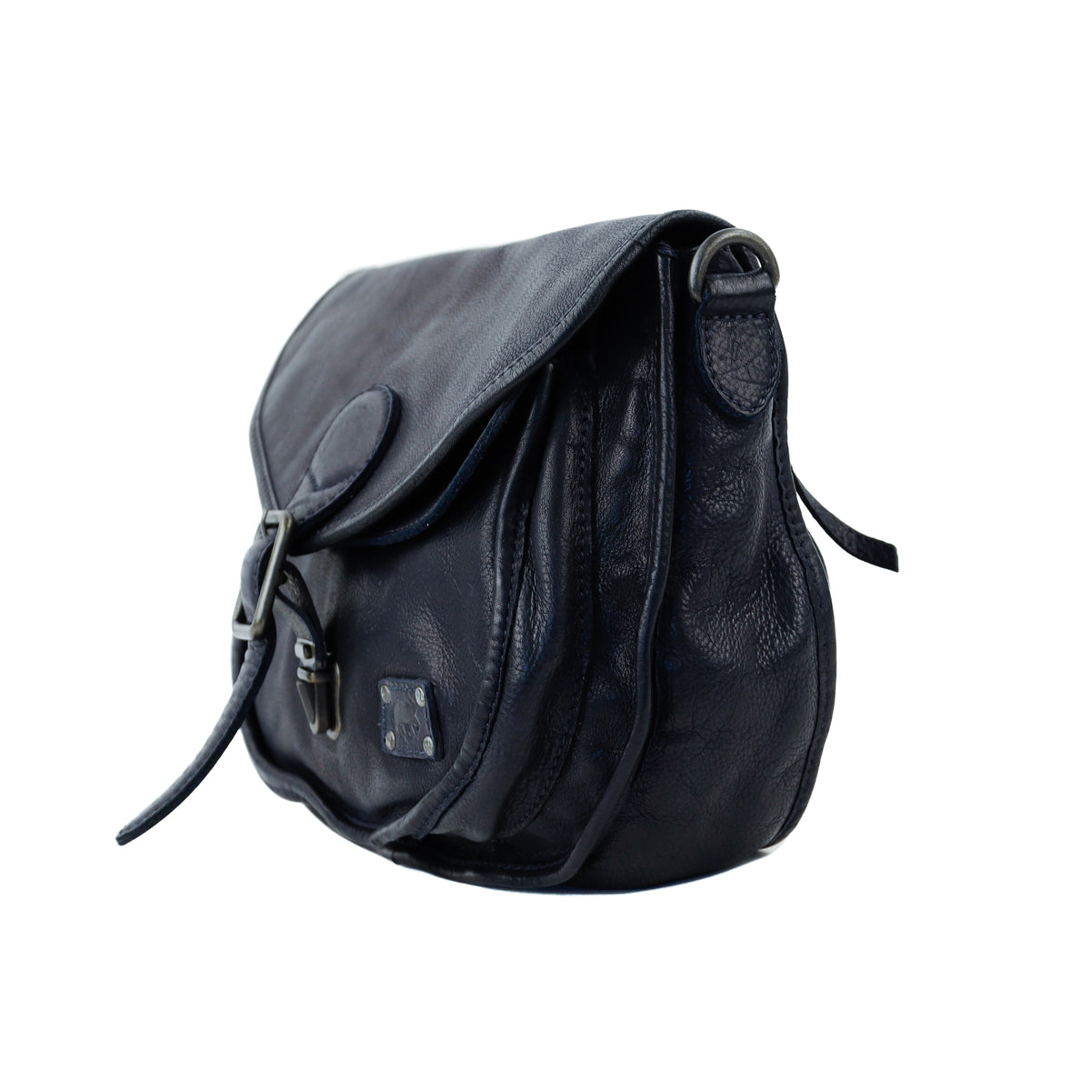 Schoudertas met flap 'Roxanne' navy