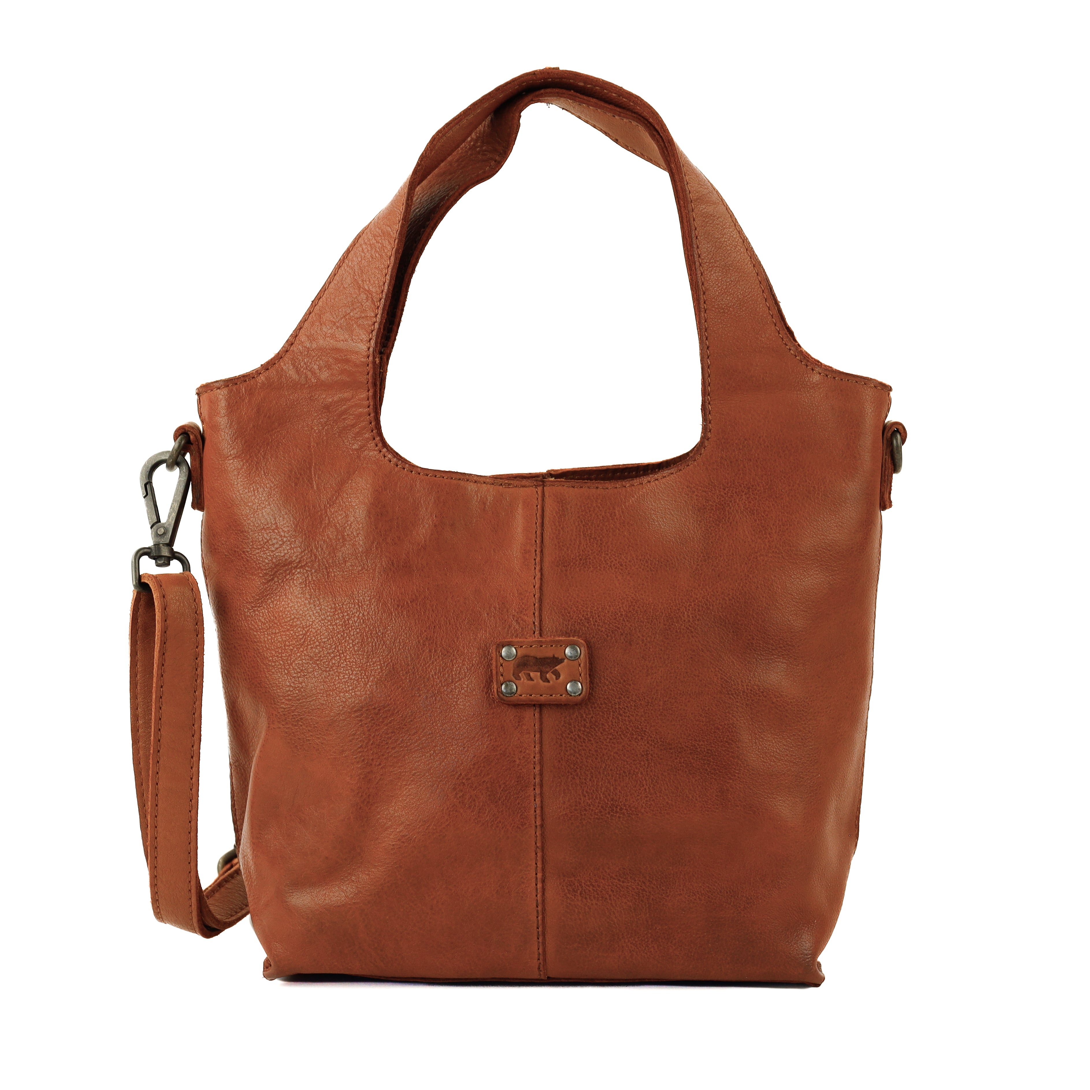 Hand/shoulder bag 'Maxime' cognac