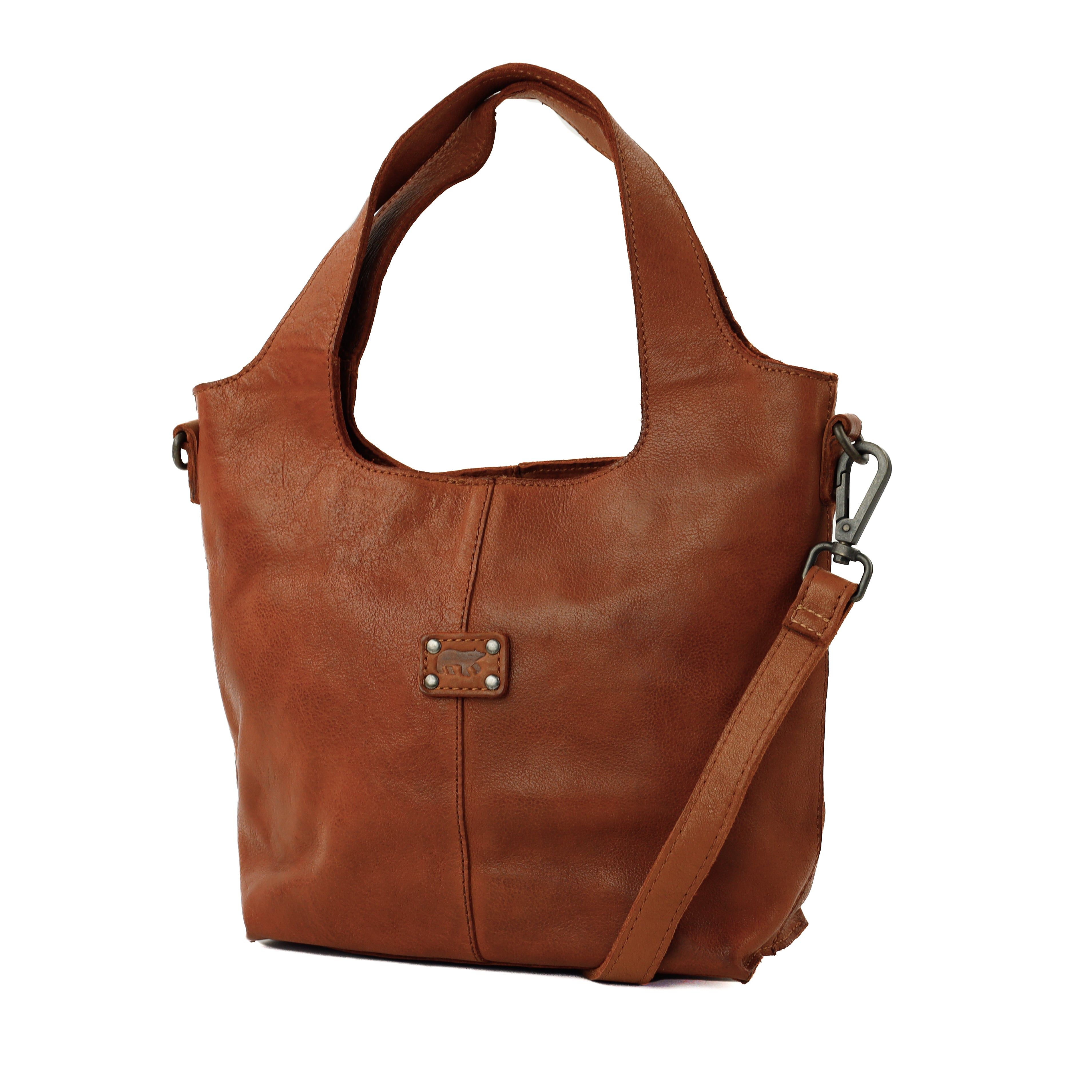 Hand/shoulder bag 'Maxime' cognac