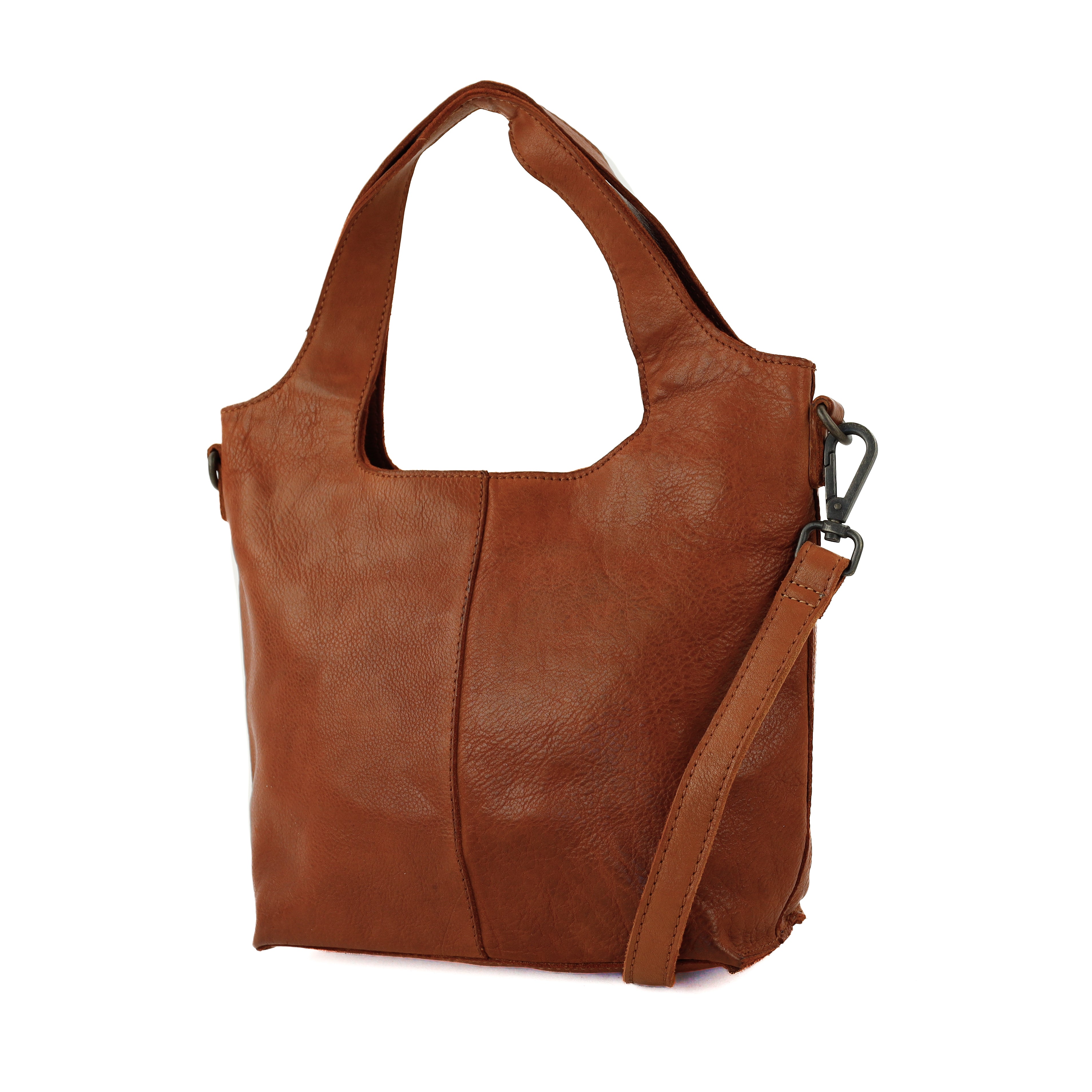 Hand/shoulder bag 'Maxime' cognac