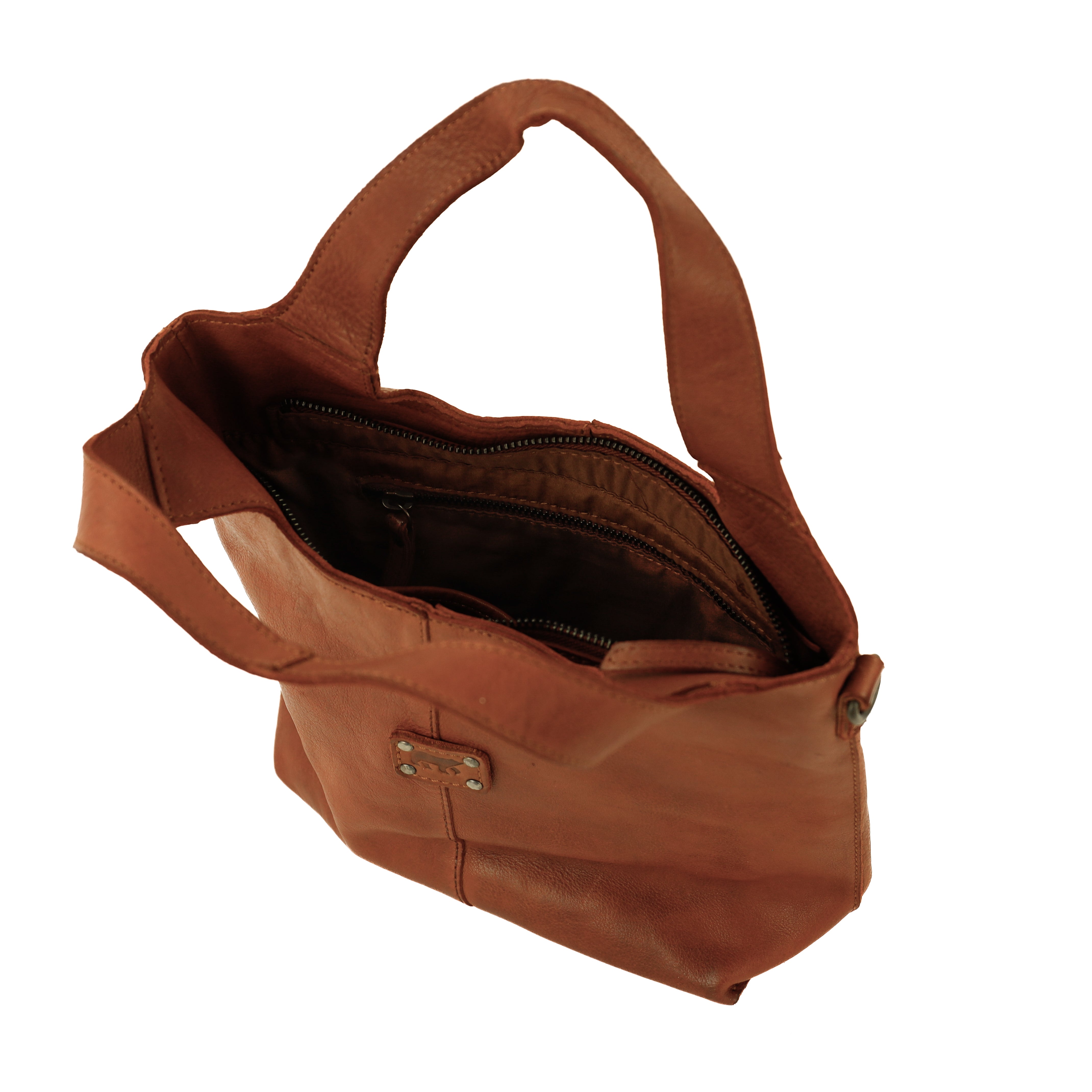 Hand/shoulder bag 'Maxime' cognac