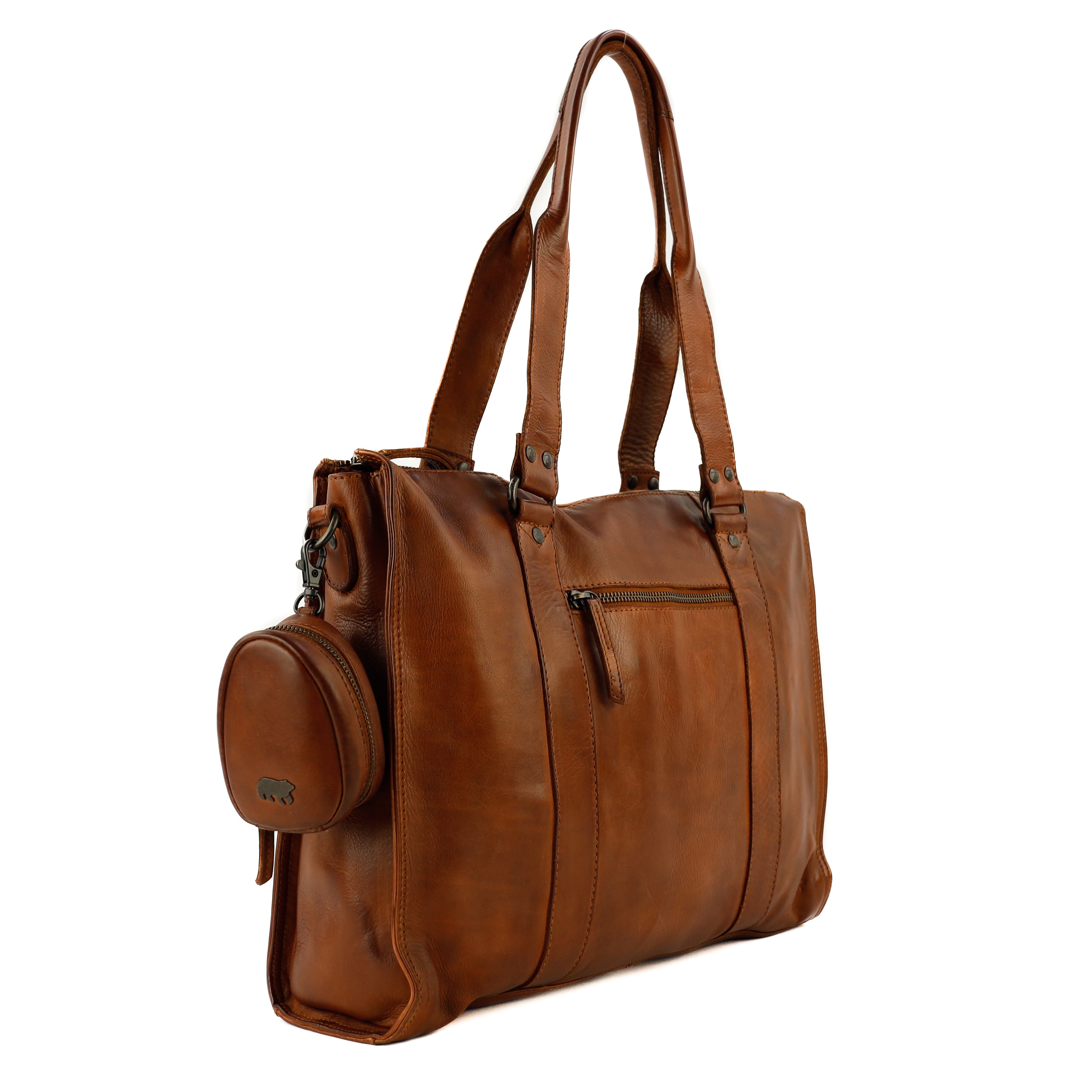 Bag Charm/Case 'Fieke' cognac