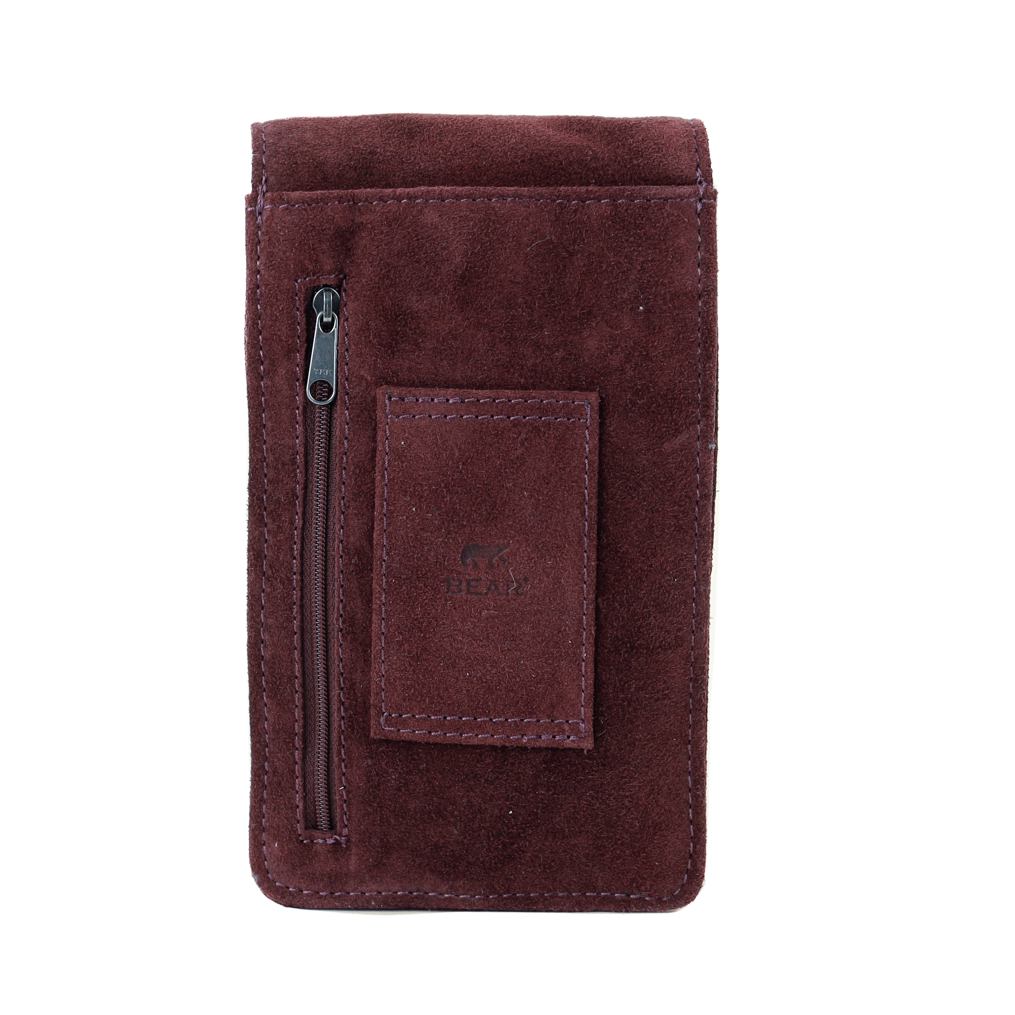 Suède schoudertasje 'Robbie' 2.0 bordeaux