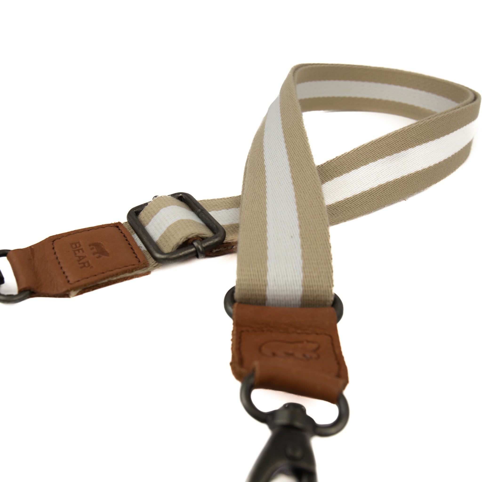 Bag strap 'Puck' beige/white