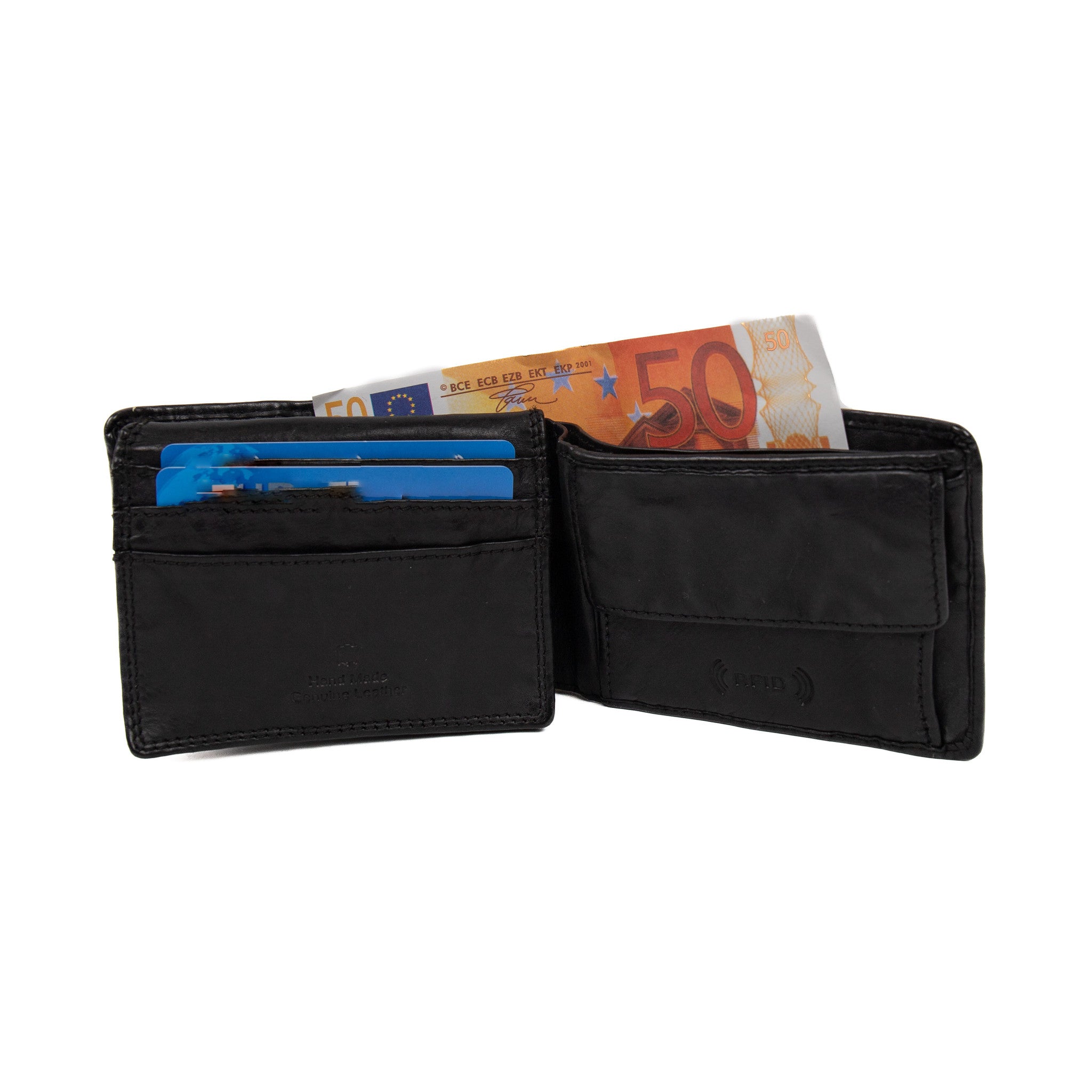 Herenportemonnee/billfold 'Joep' zwart