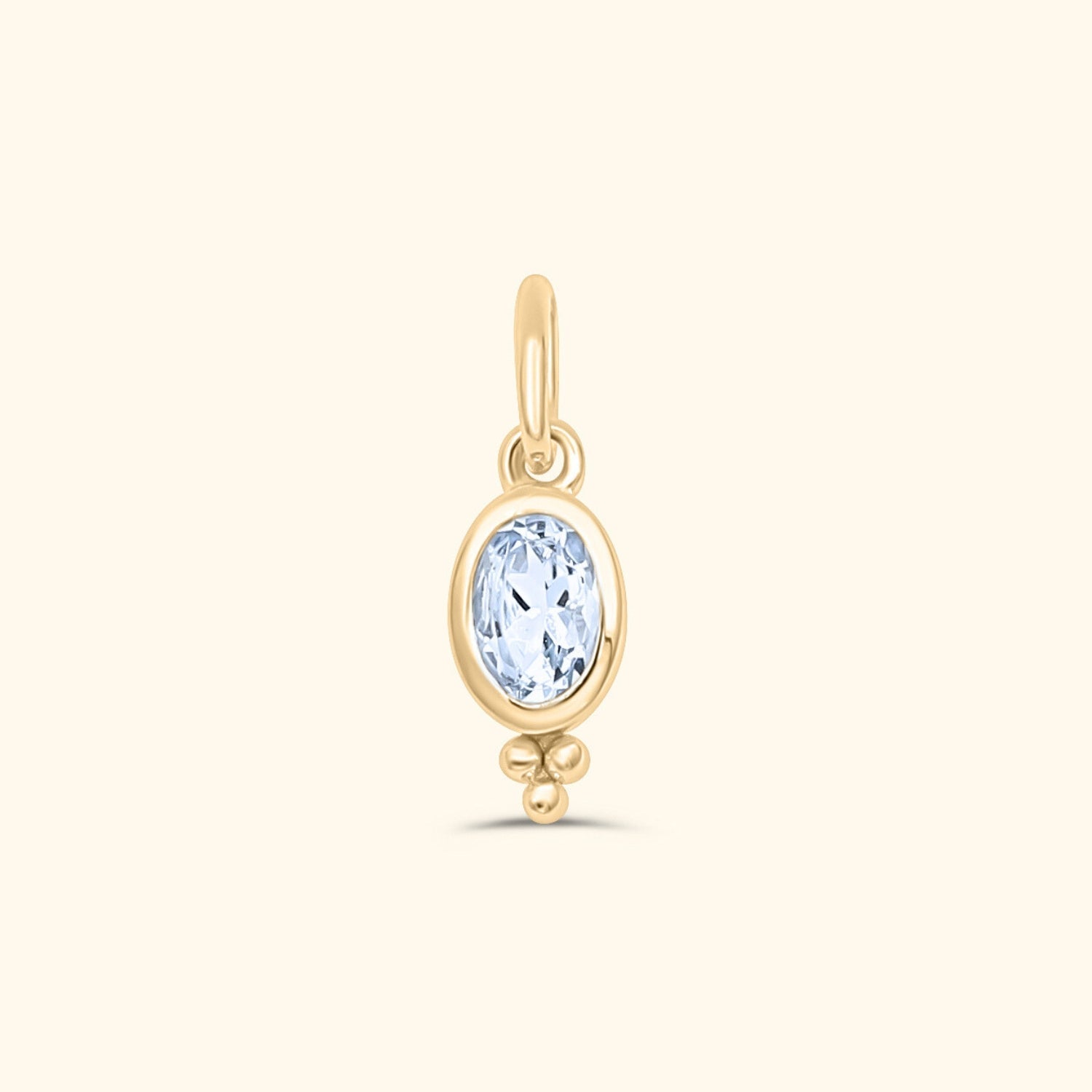 Birthstone Ketting | Gold plated brass