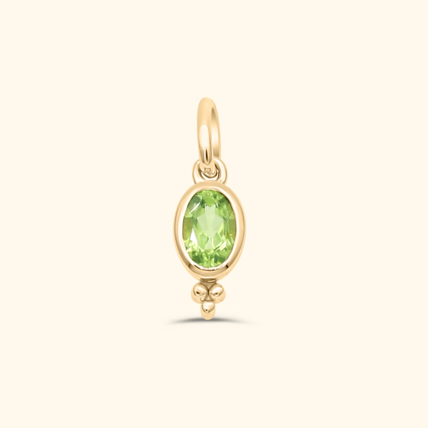 Birthstone Ketting | Gold plated brass