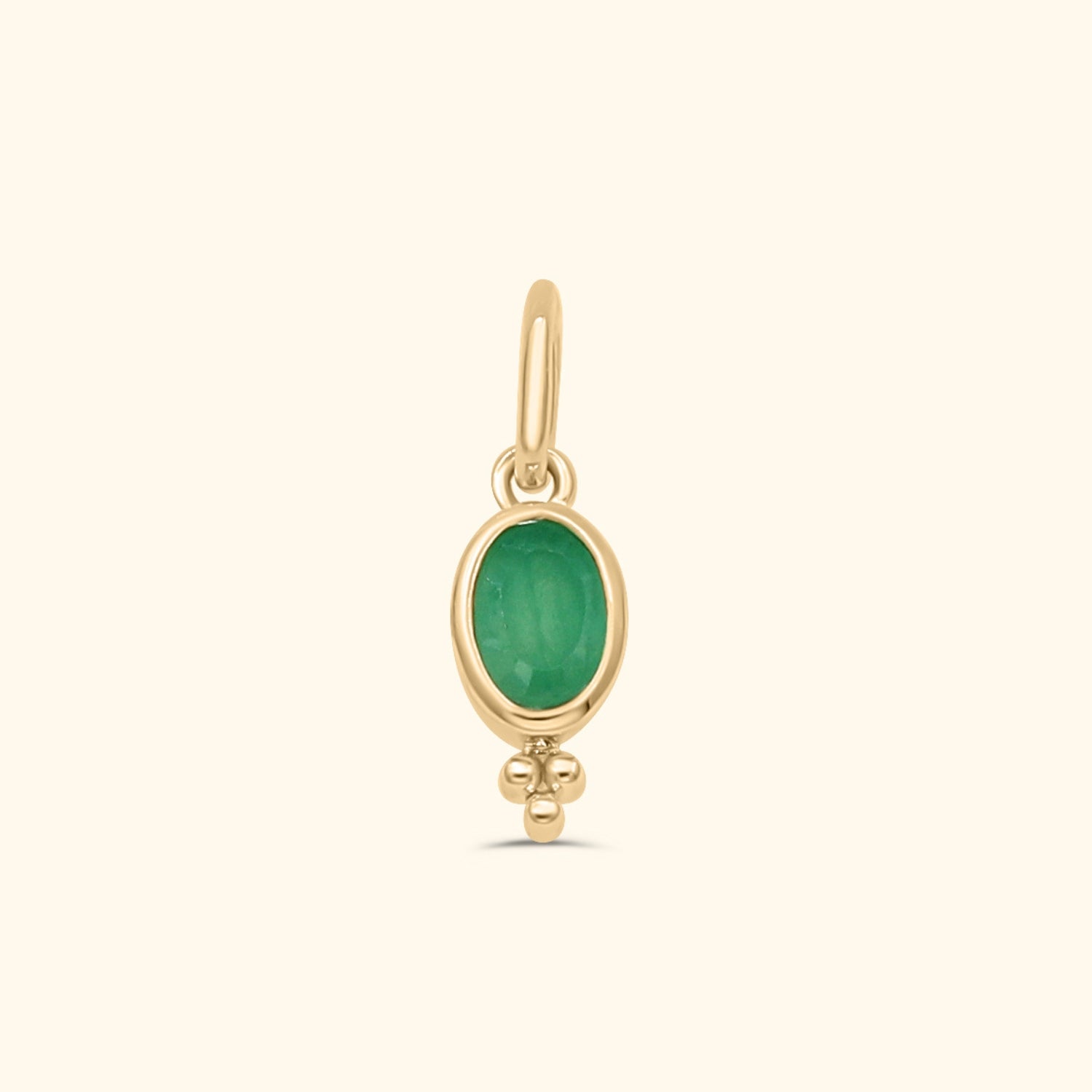 Birthstone Ketting | Gold plated brass