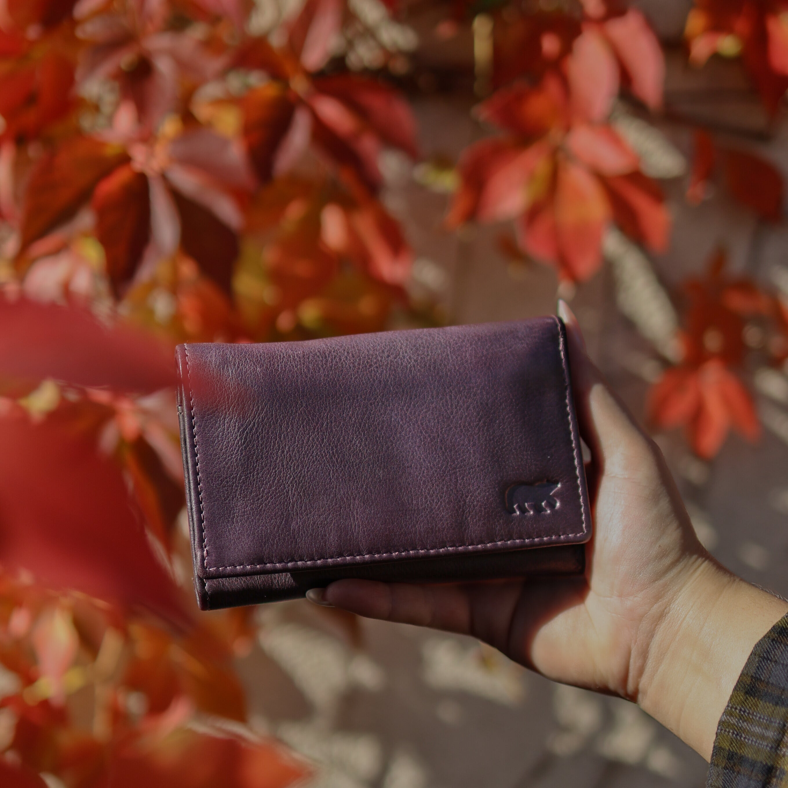Wrap wallet 'Sweety' plum
