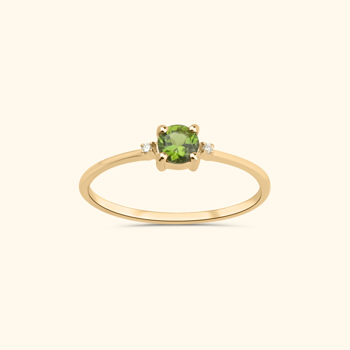 Ciara Tourmaline Diamond ring | 9K