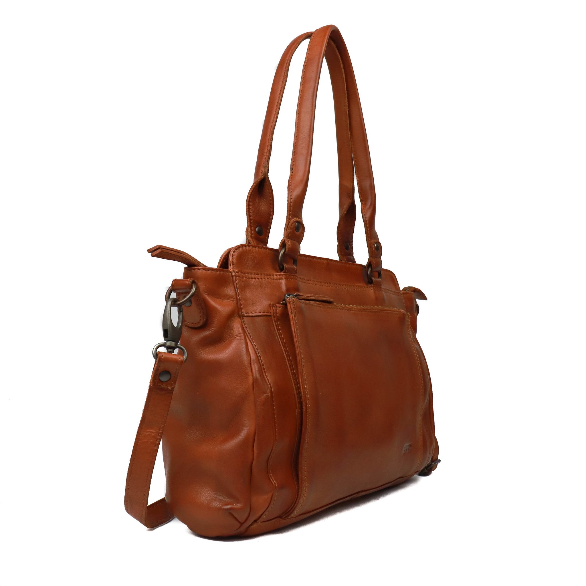 Hand/shoulder bag 'Donna' cognac - CL 41573