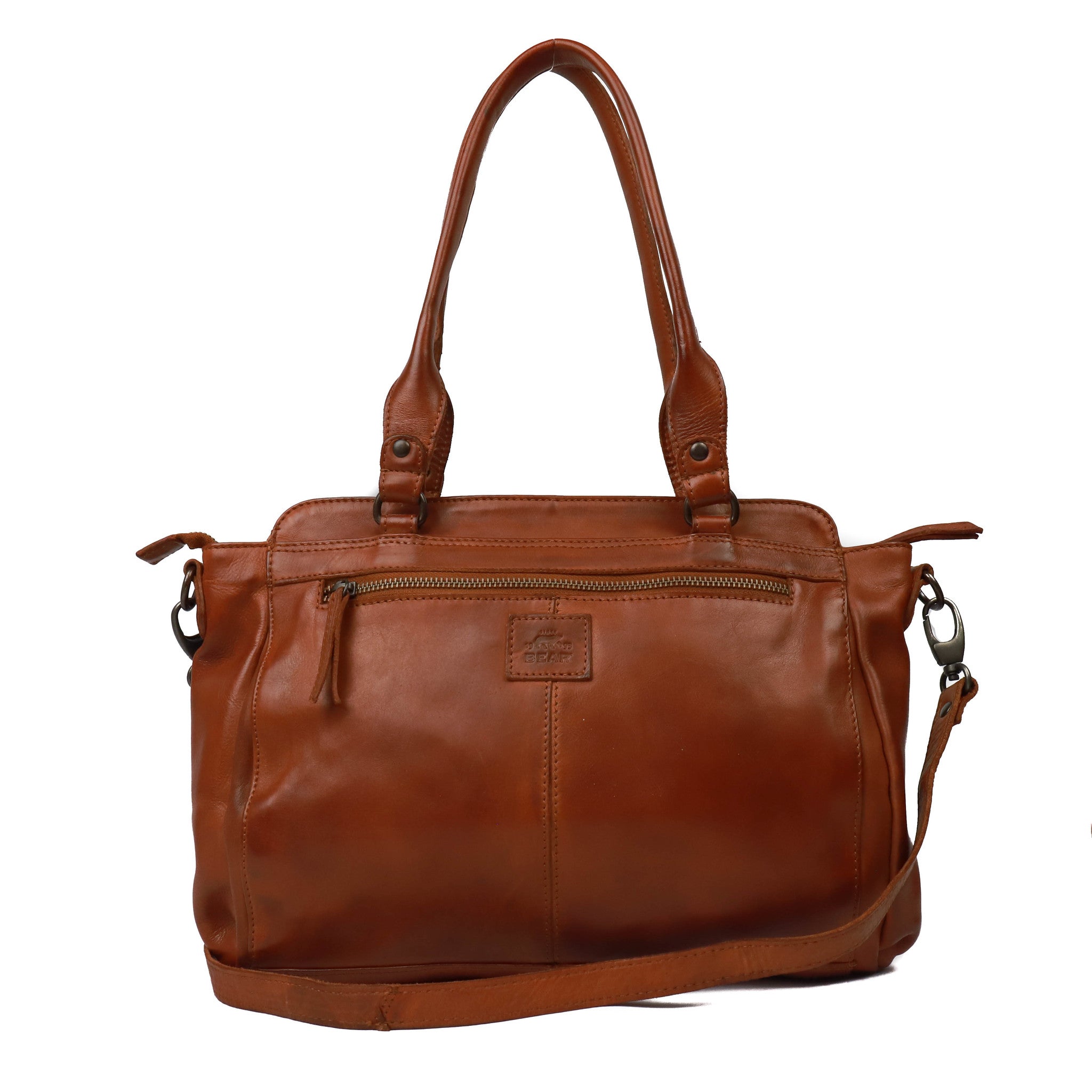 Hand/shoulder bag 'Donna' cognac - CL 41573