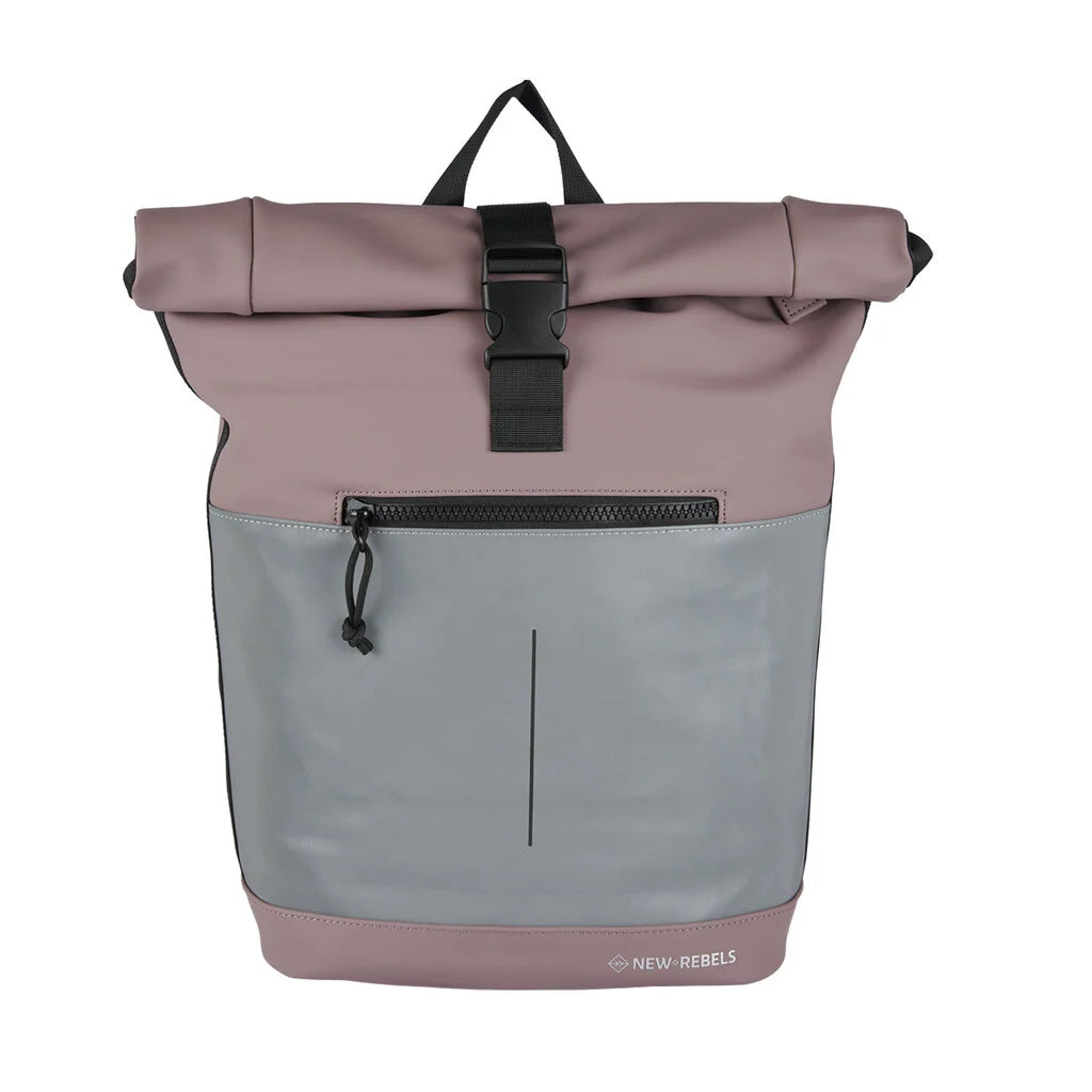 Waterproof backpack 'Mart' purple/reflective 16L