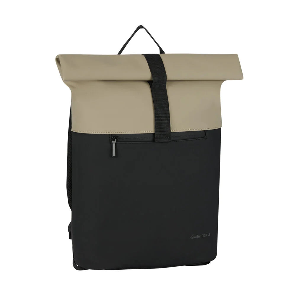 Backpack 'Montgomery' black/beige 15L