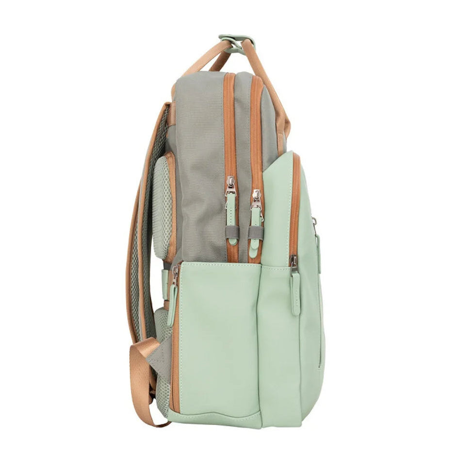 Ferron - Water repellent backpack 'Milwaukee' 20L sage green