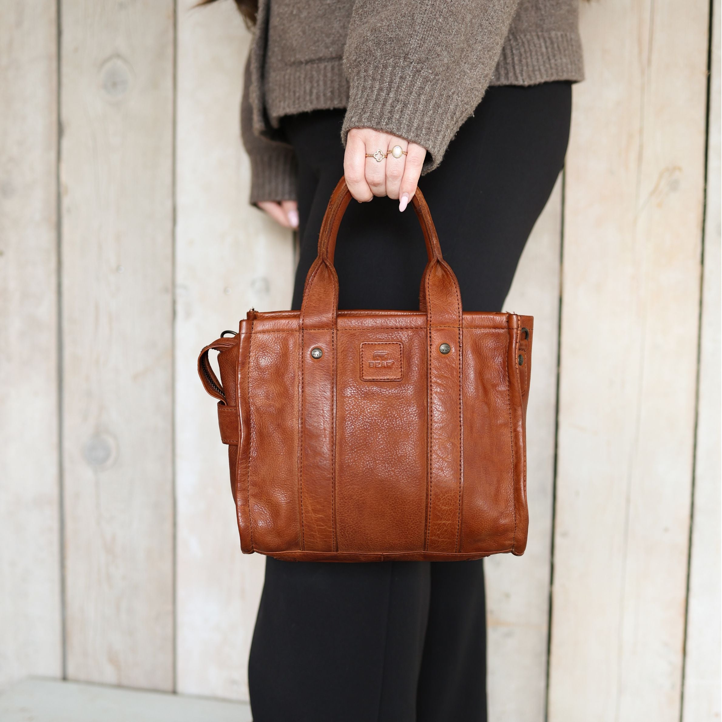 Mini tote bag 'Pepe' S taupe