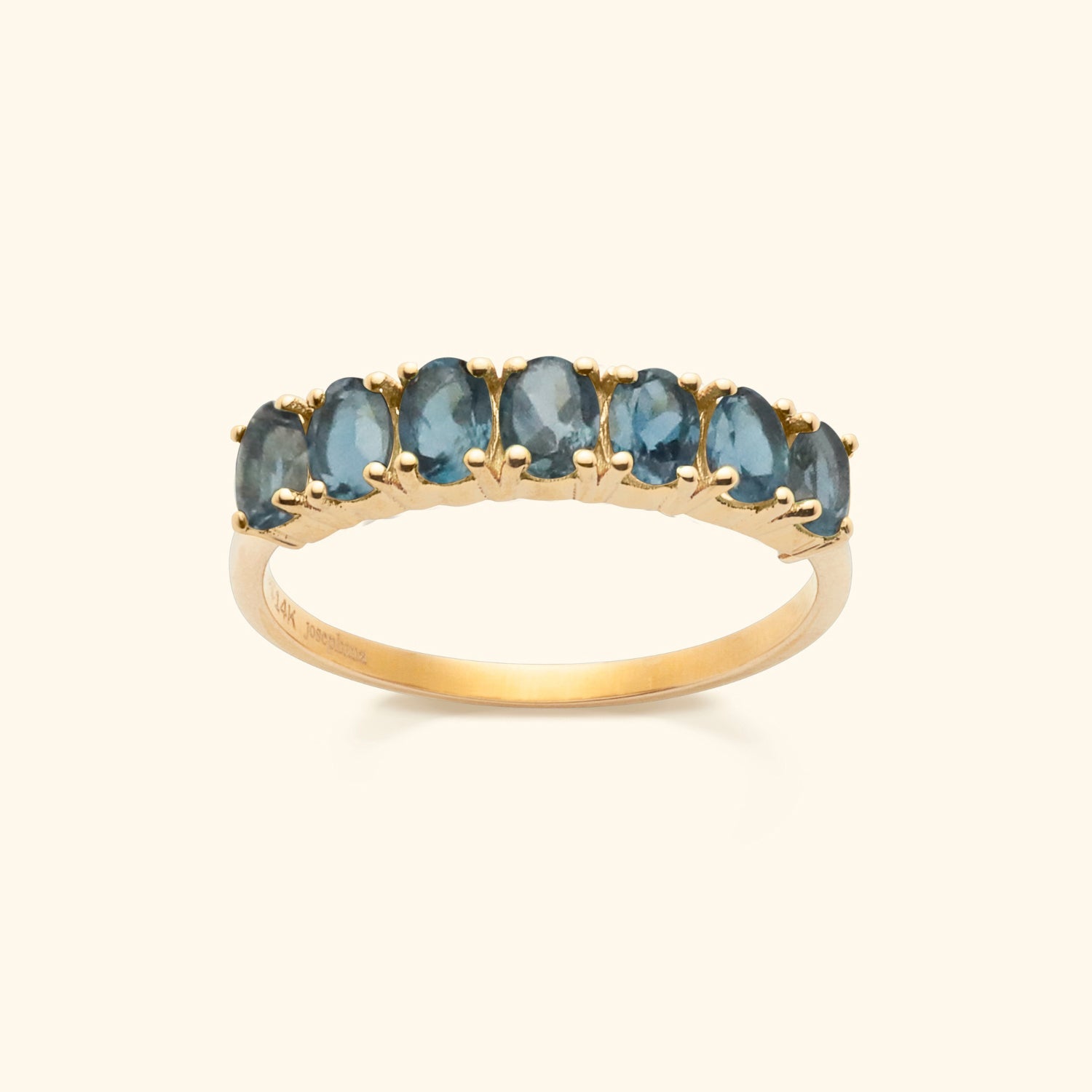Selly London Blue Topaz Ring | 9K