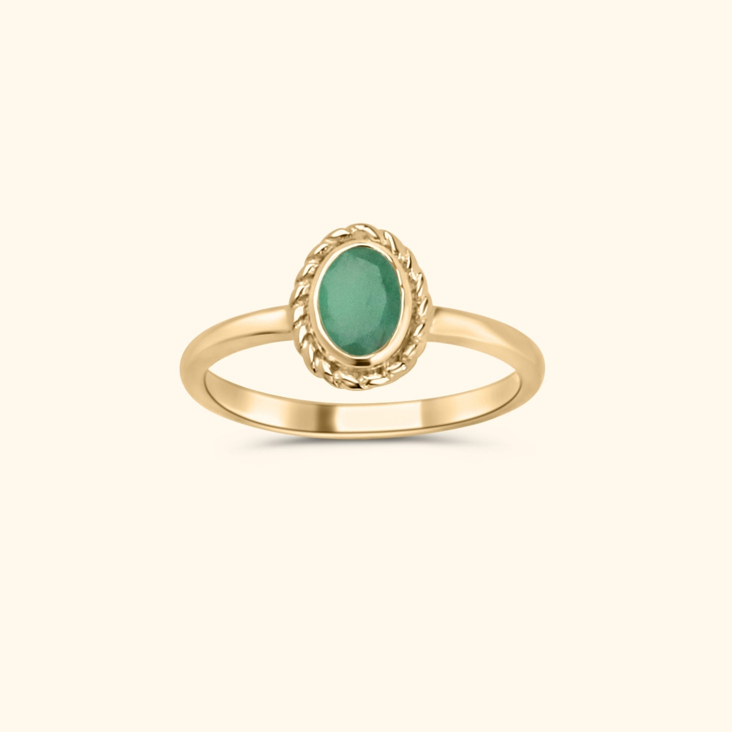 May emerald - Birthstone ring