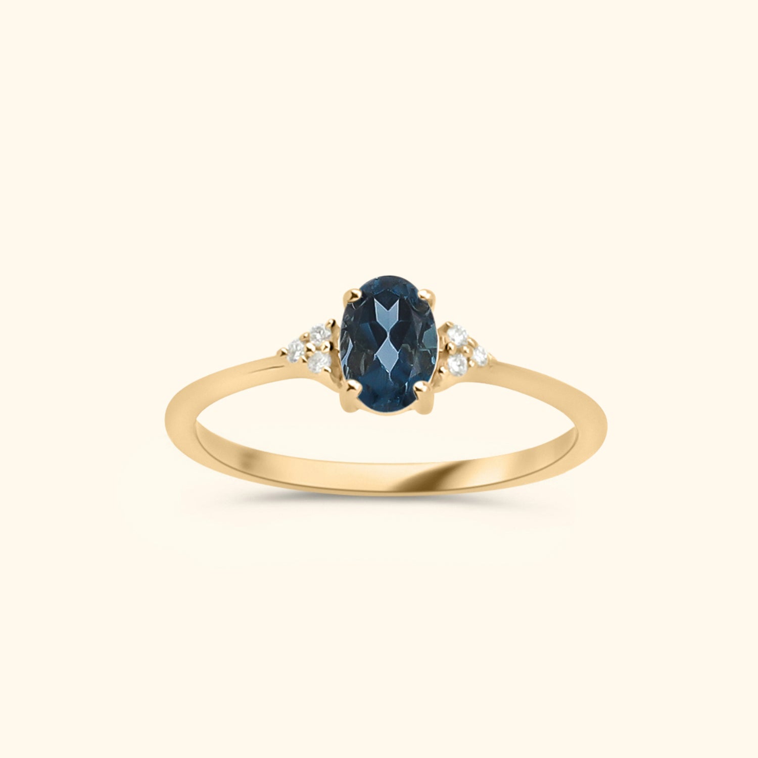 Tanja London Blue Topaz ring | 9K