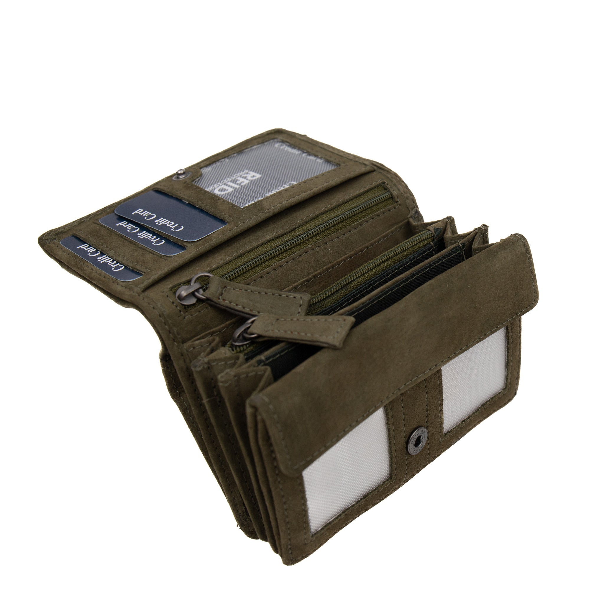 Wrap wallet 'Pia' green - SL 10821