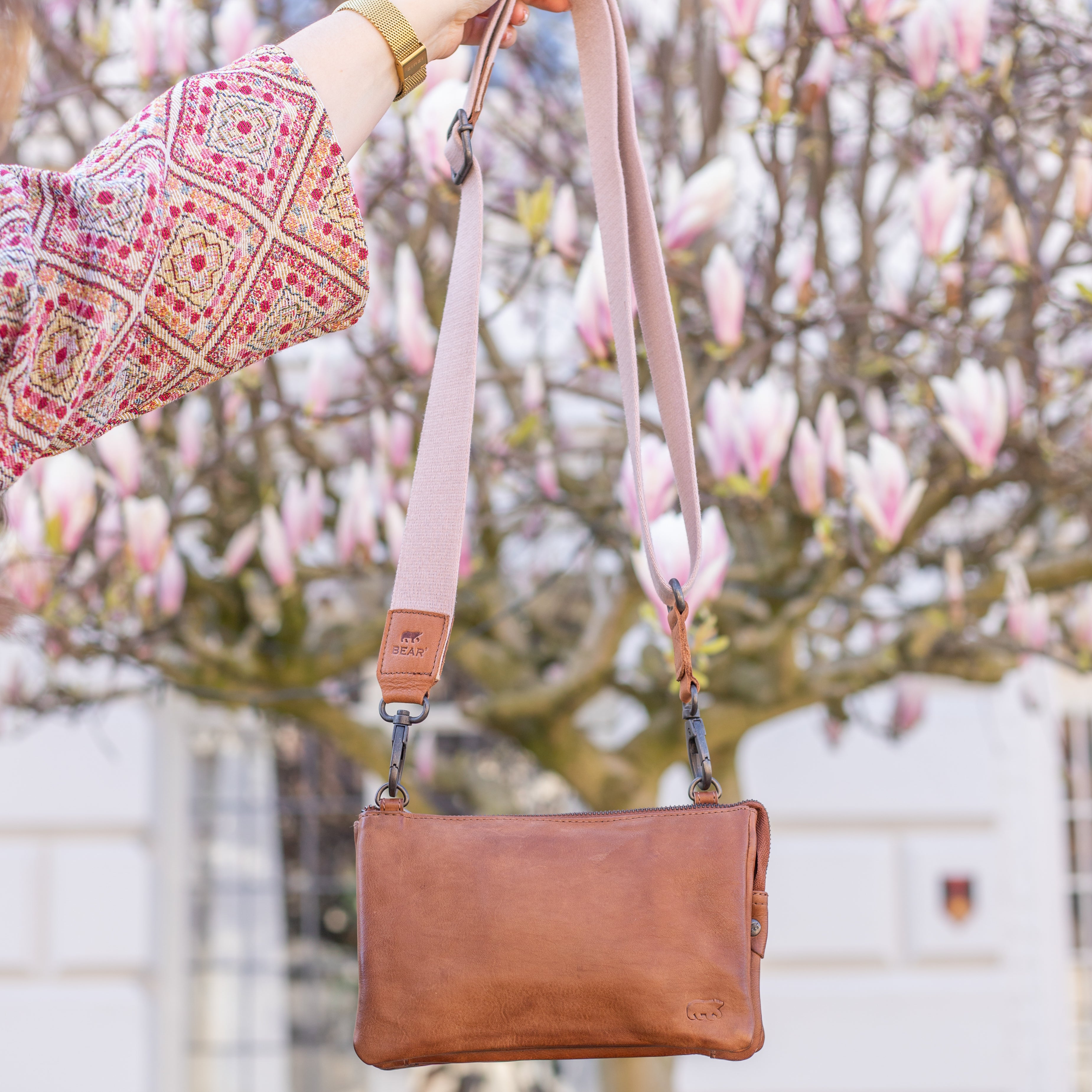 Bag strap 'Puck' roze