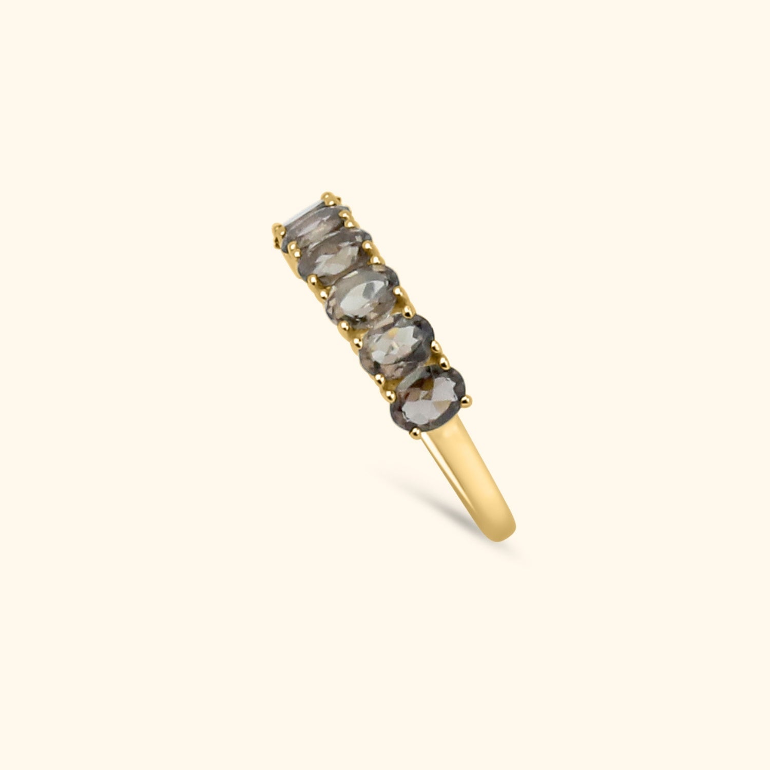 Selly Smoky ring | 9K gold