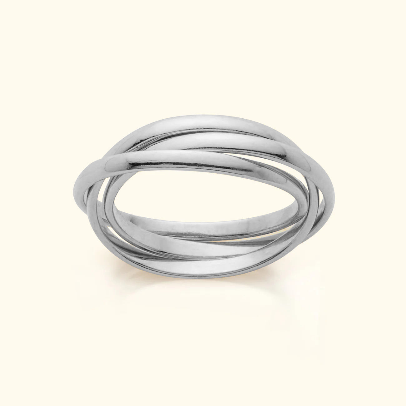 Sterling silver triple band outlet ring