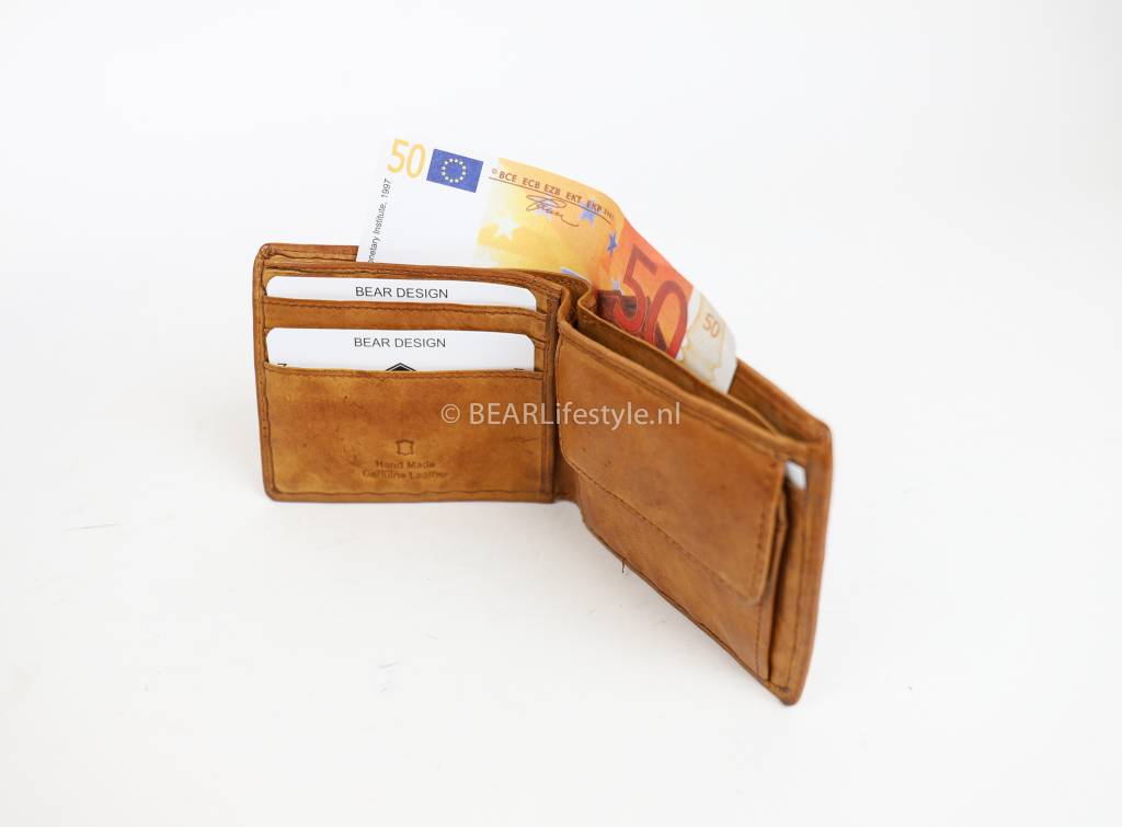 Billfold 'Fabian' cognac