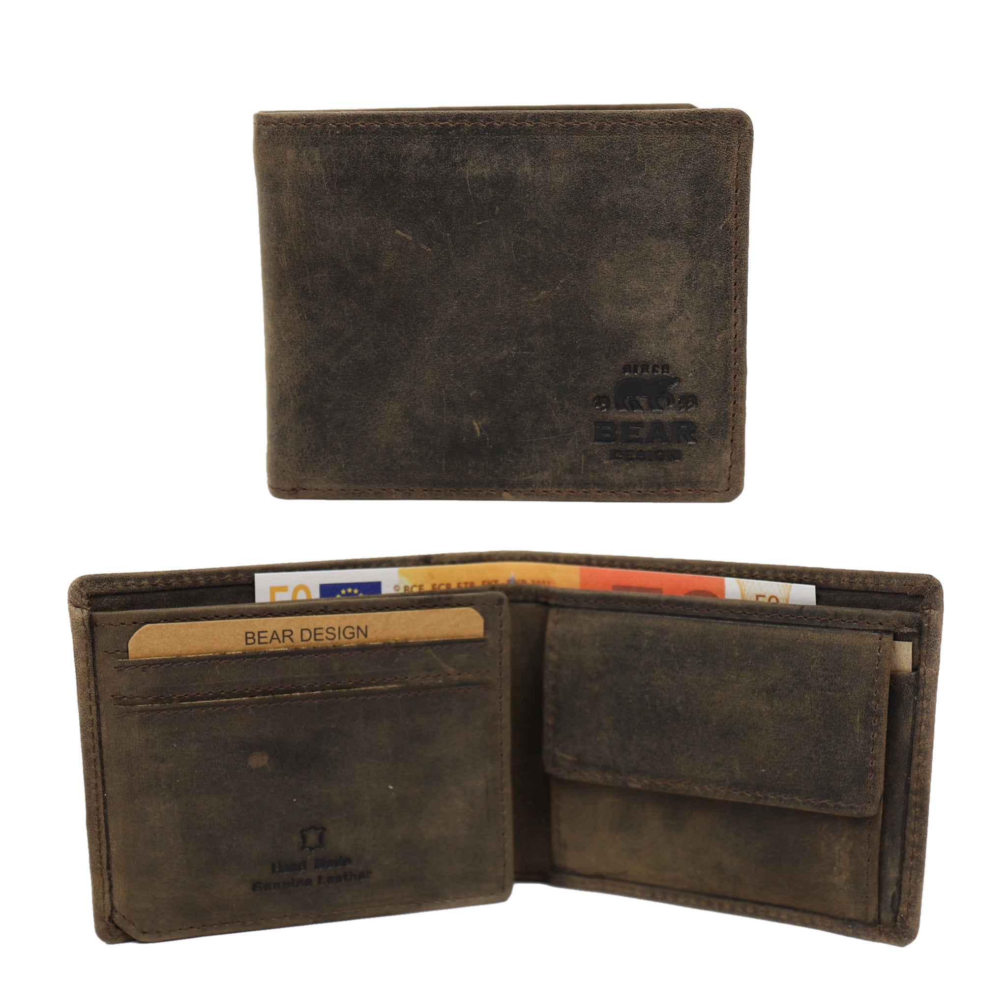 Billfold 'Lucas' brown - HD 9075