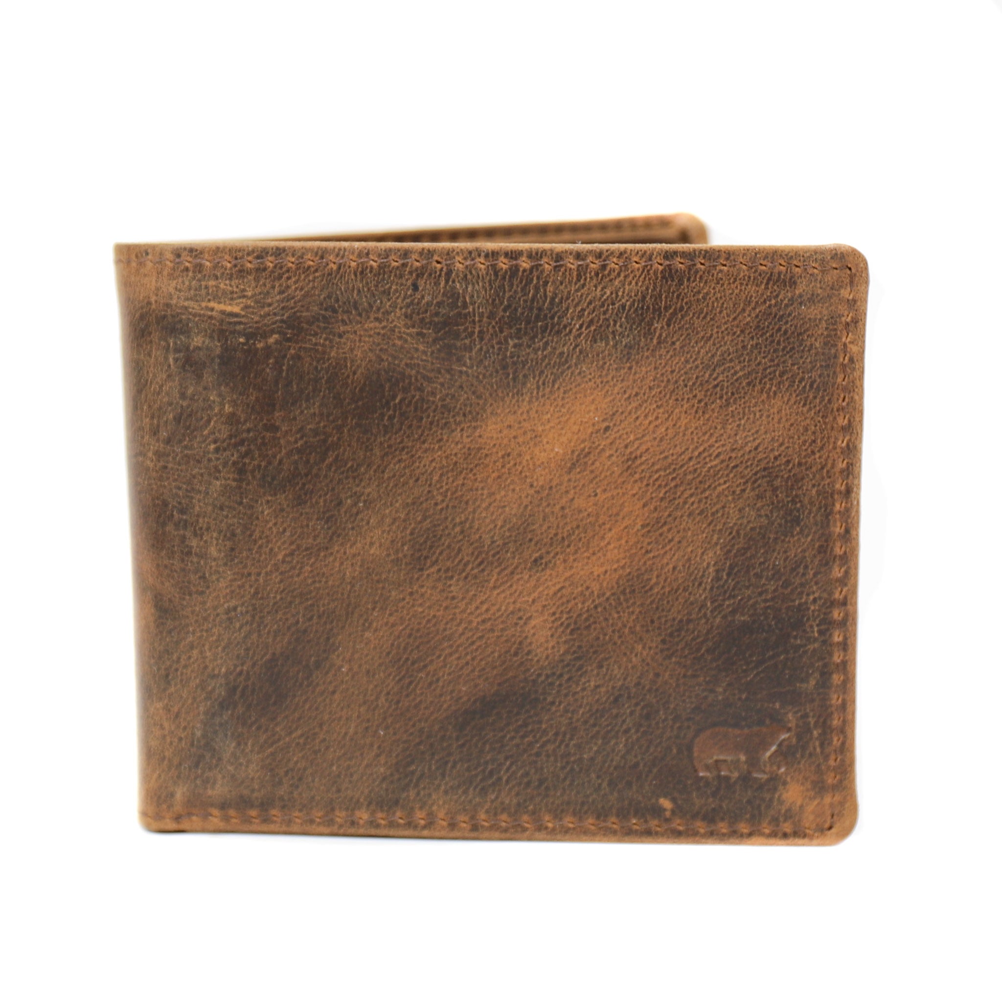 Billfold  'Tom' vintage bruin