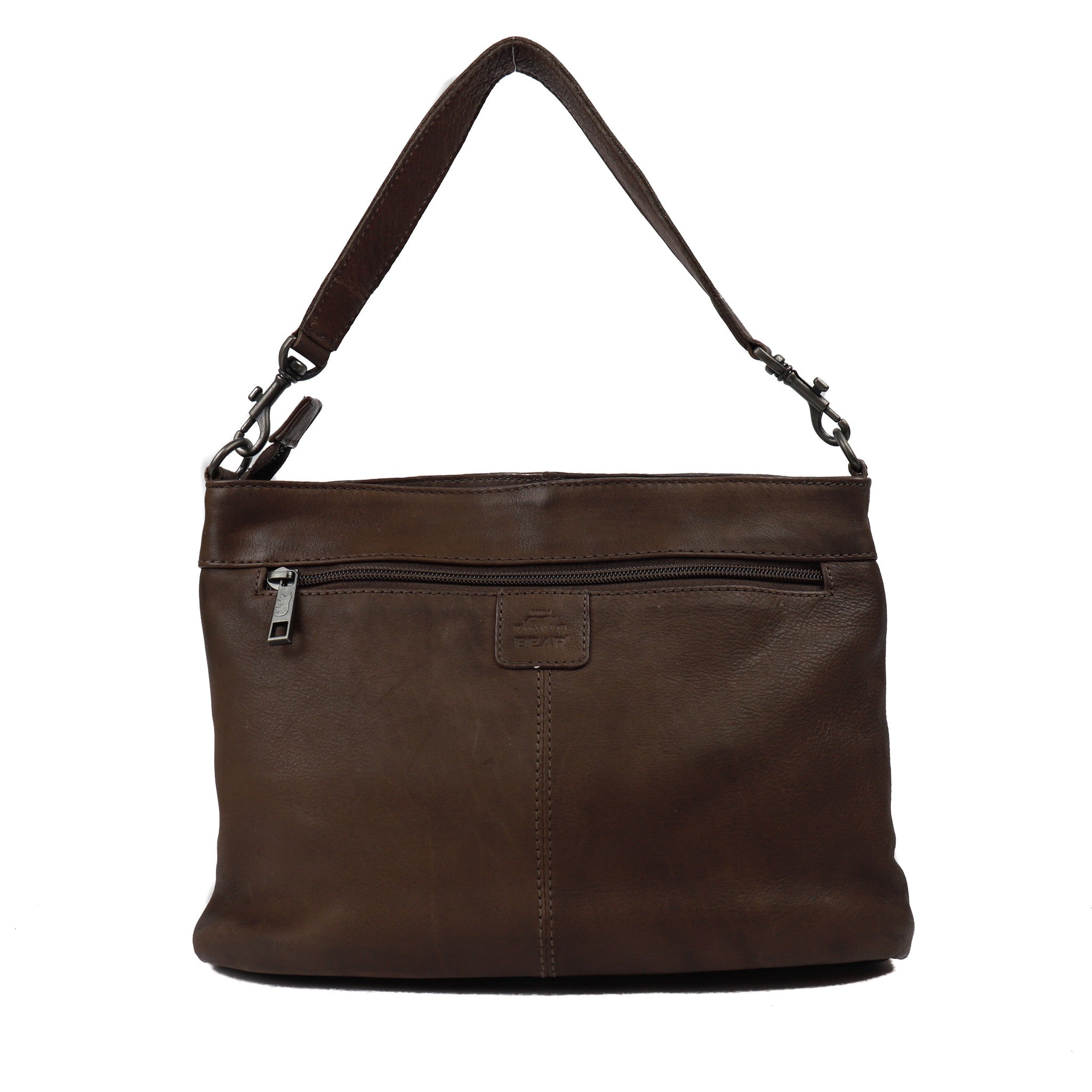 Hand/shoulder bag 'Angelica' dark brown - CP 1536