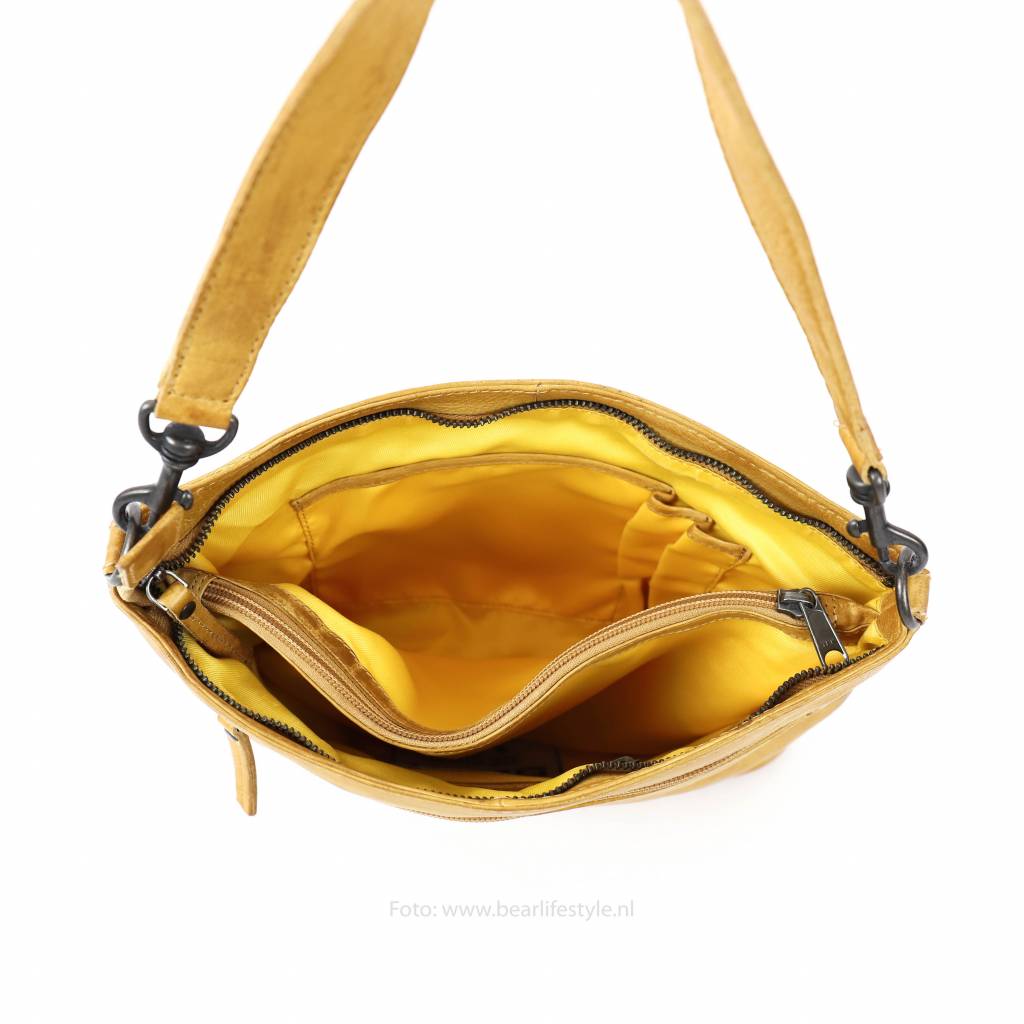 Hand/shoulder bag 'Angelica' yellow - CP 1536