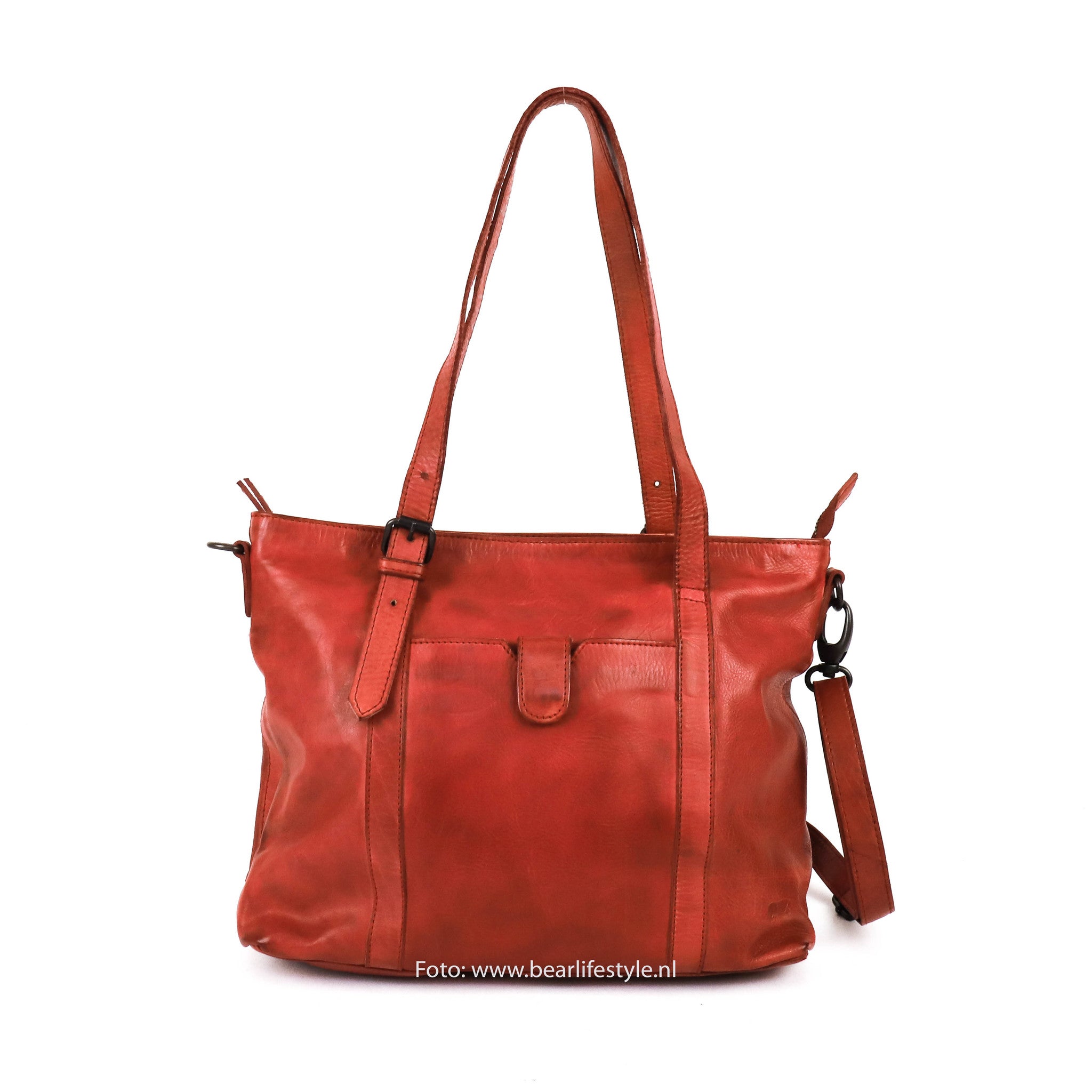 Hand/shoulder bag 'Anja' red - CL 36739