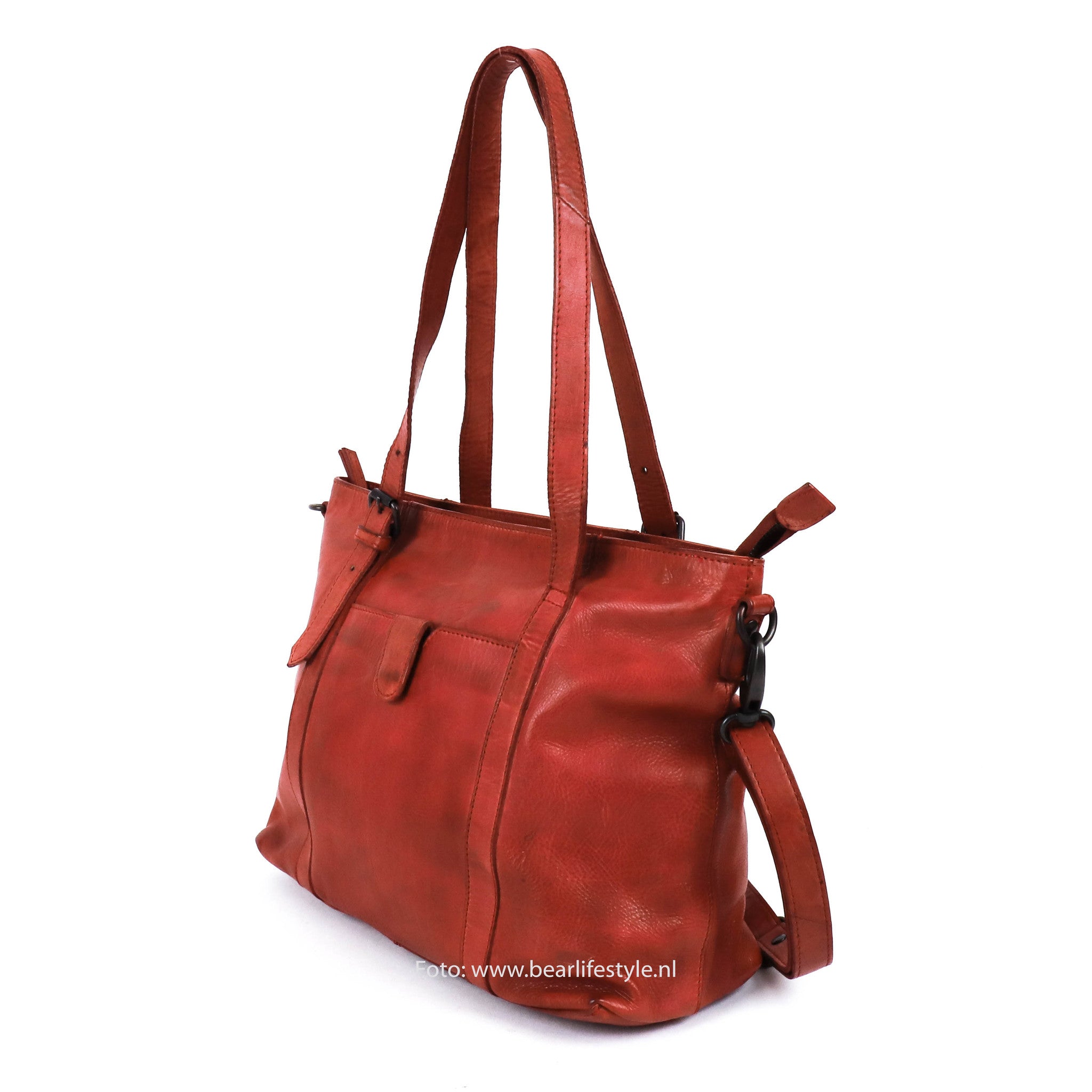 Hand/shoulder bag 'Anja' red - CL 36739