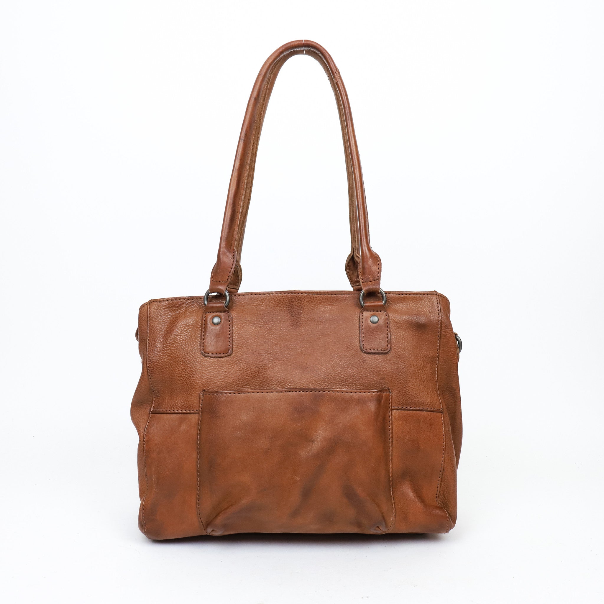 Hand/shoulder bag 'Ankie' cognac - CP 1263