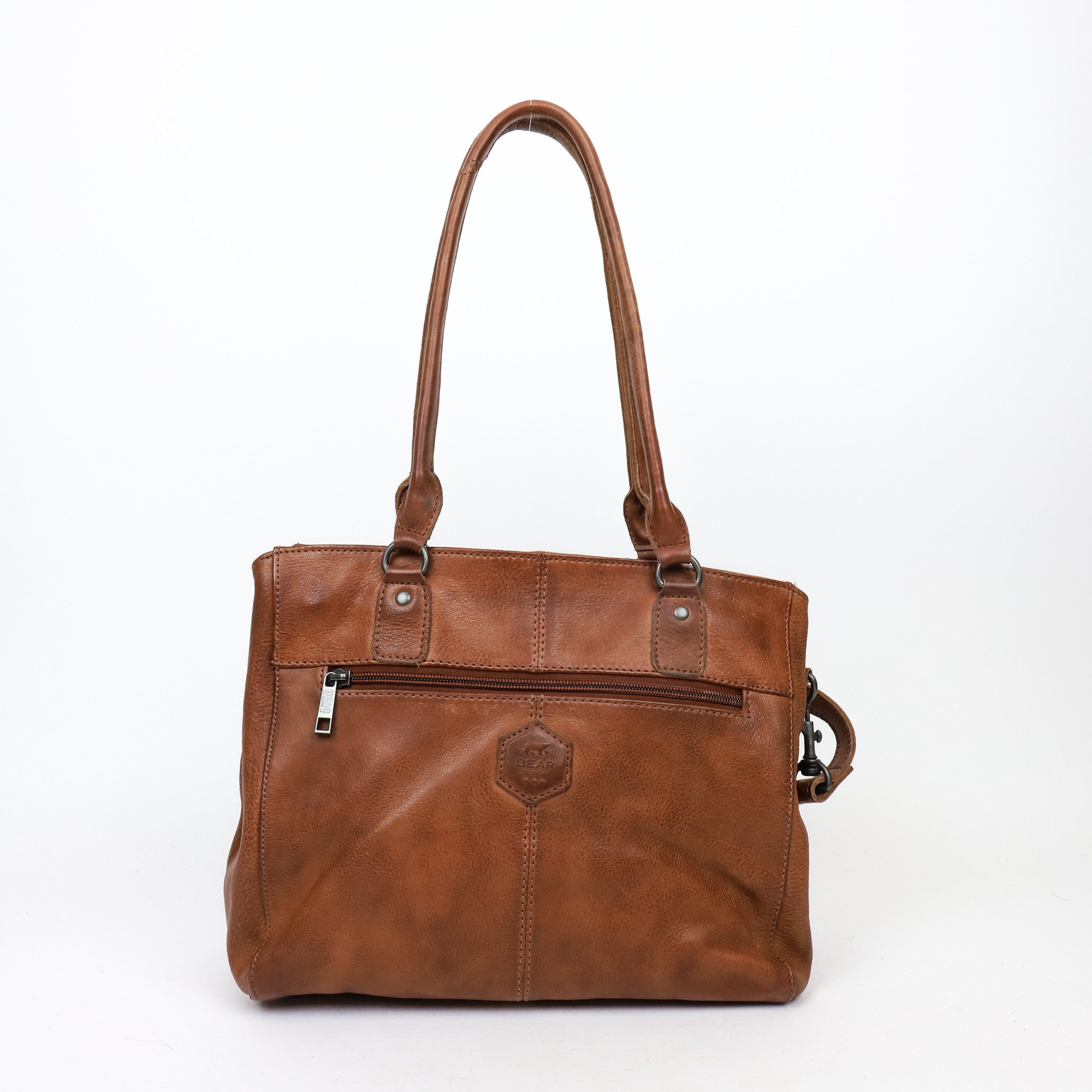 Hand/shoulder bag 'Ankie' cognac - CP 1263