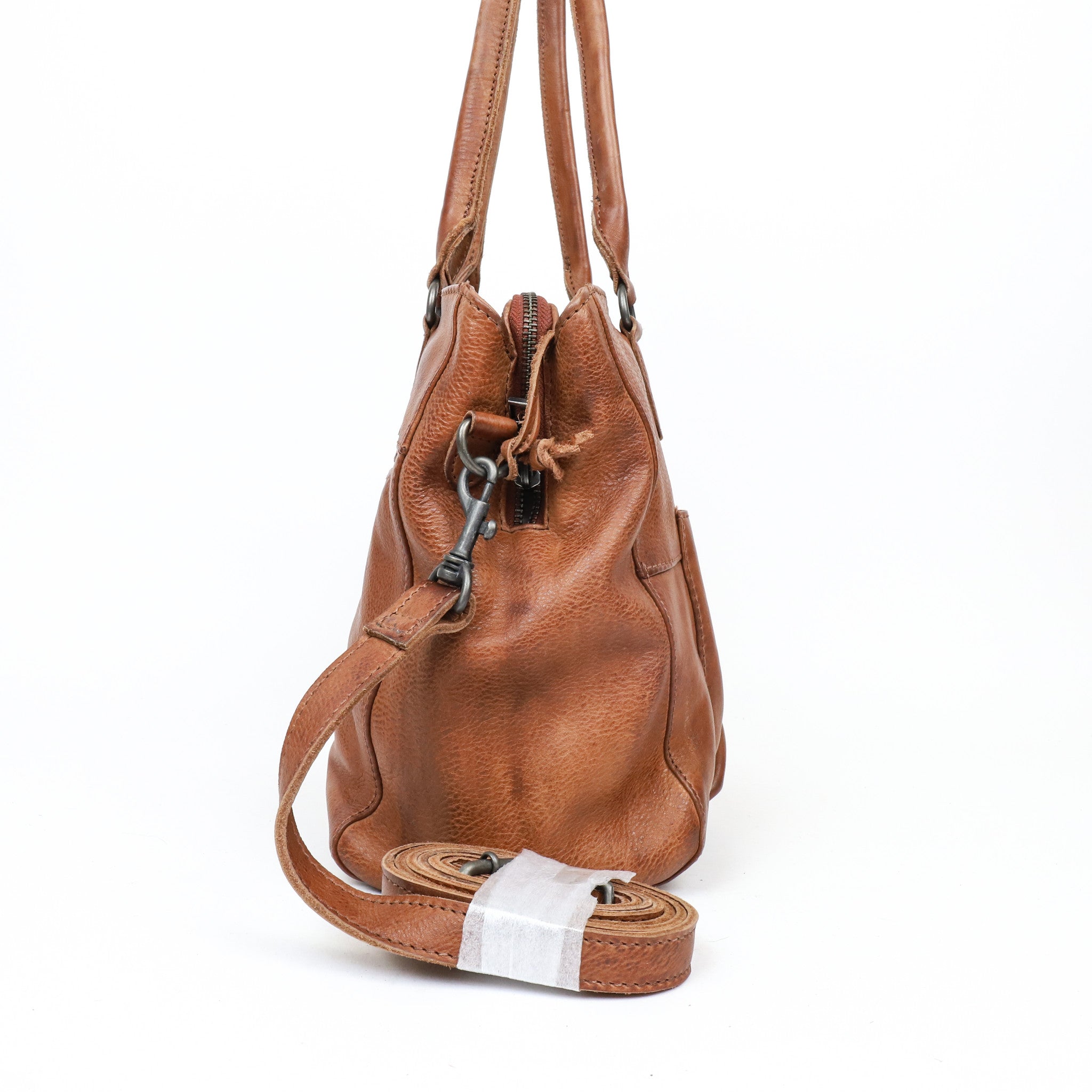 Hand/shoulder bag 'Ankie' cognac - CP 1263