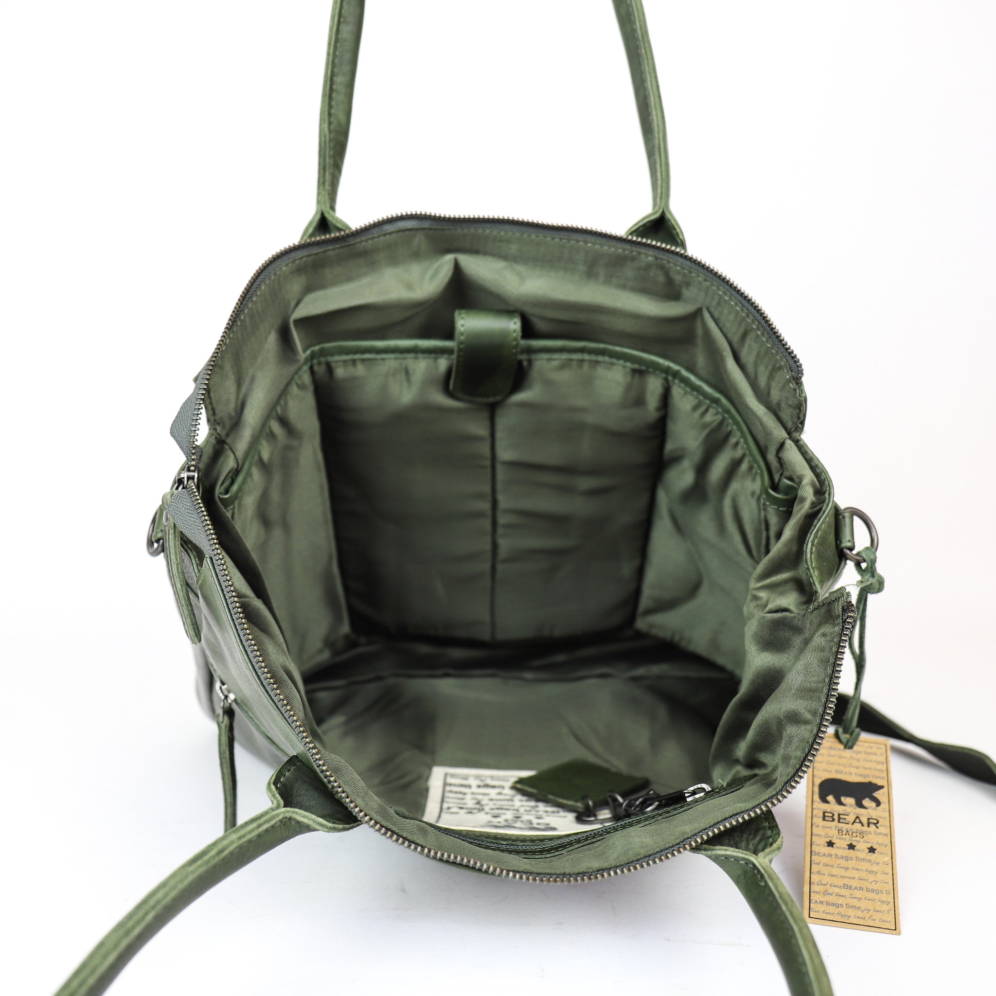 Hand/shoulder bag 'Binni' green - CP 1657