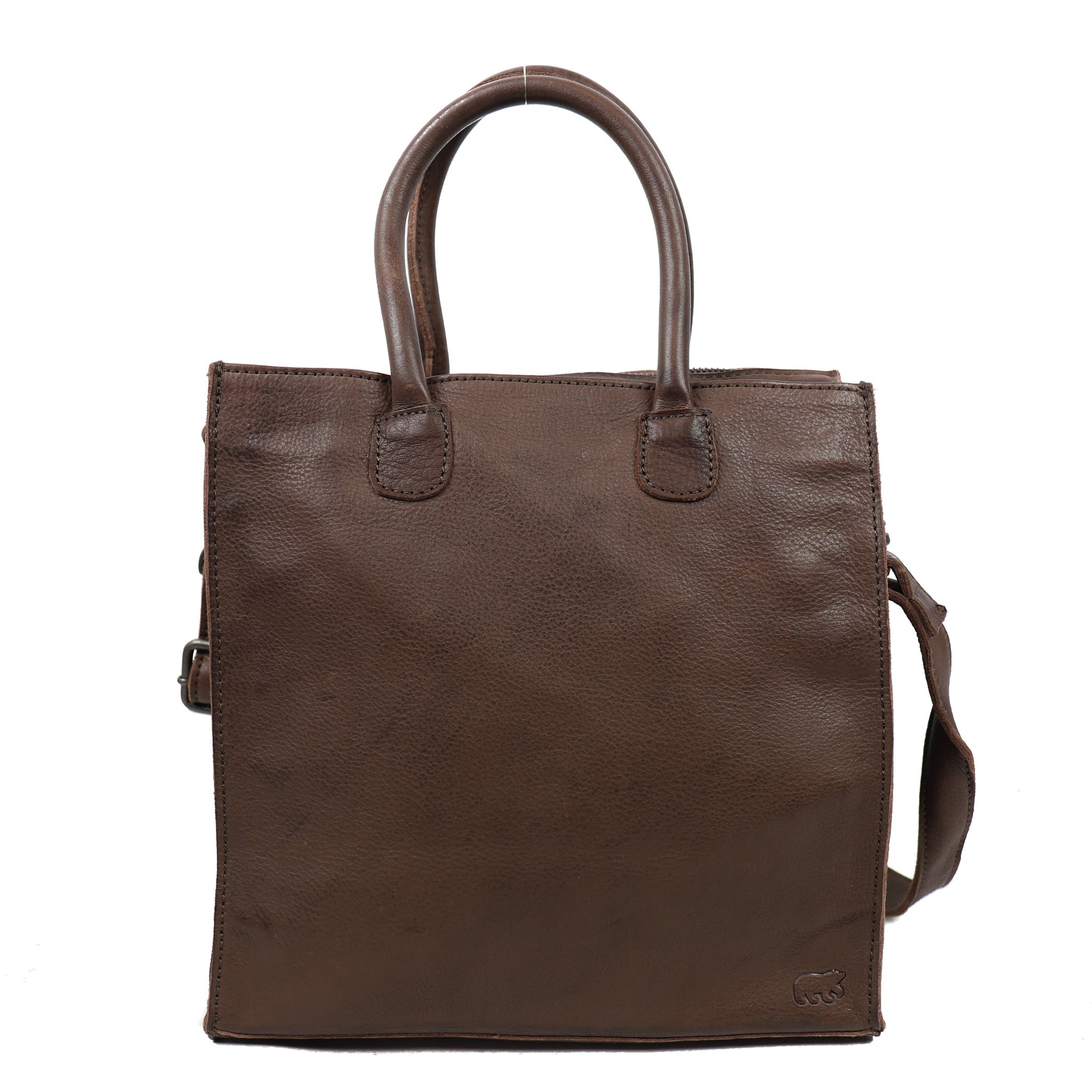 Hand/shoulder bag 'Bonnie' dark brown - CP 2172
