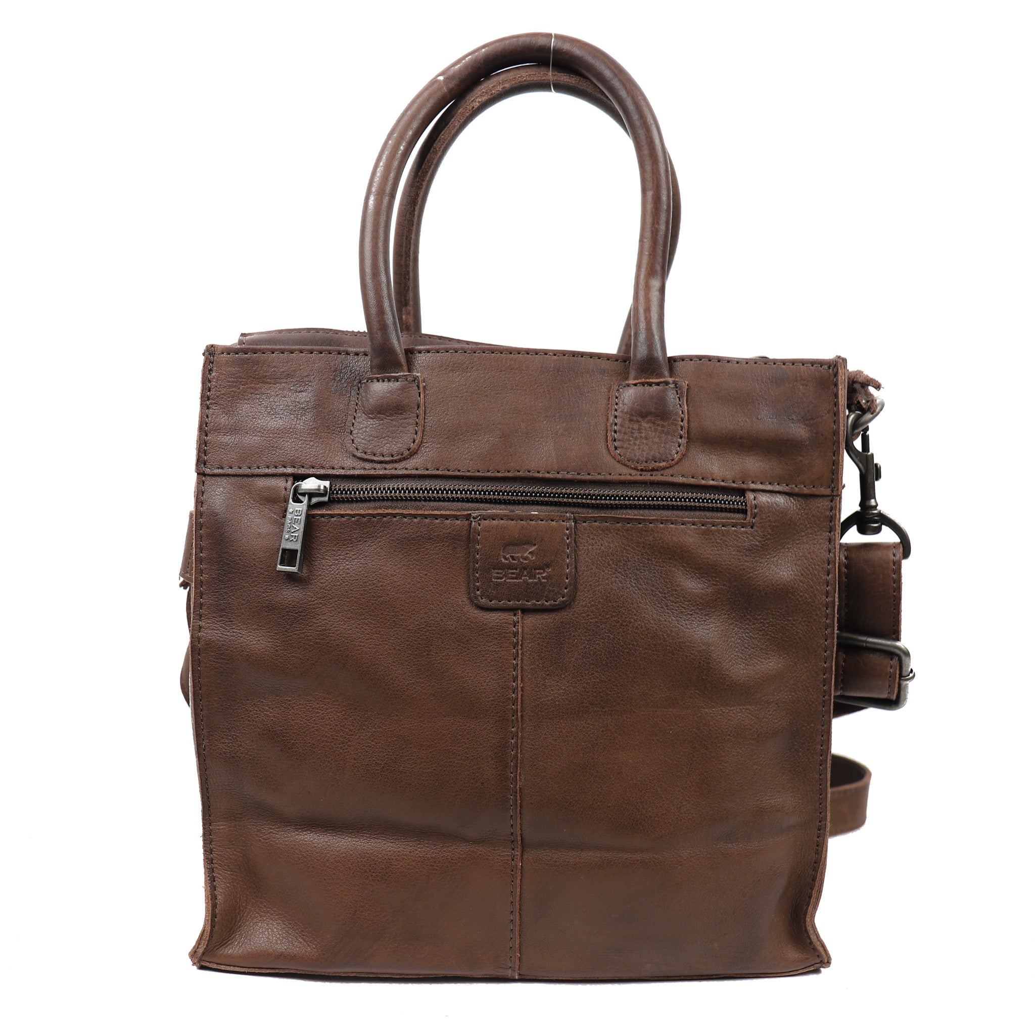 Hand/shoulder bag 'Bonnie' dark brown - CP 2172