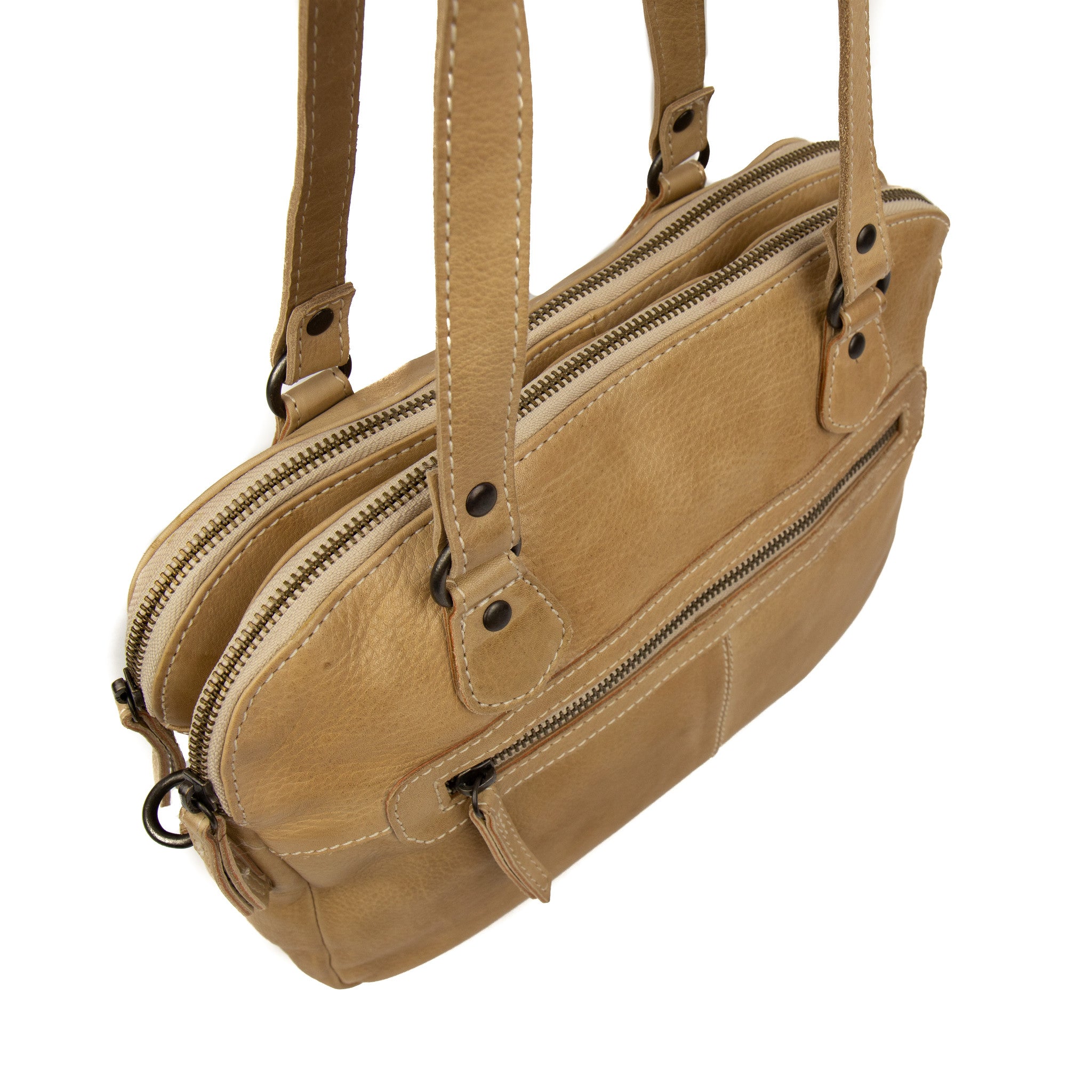 Hand/shoulder bag 'Lieke' beige - CL 40085