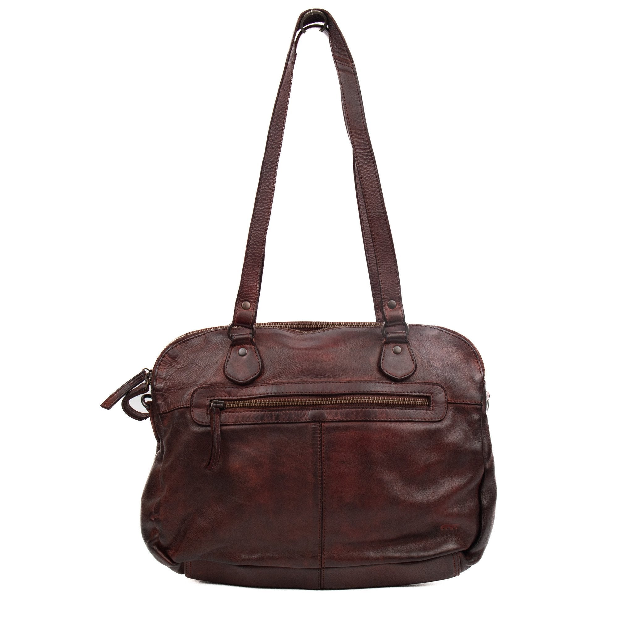 Hand/shoulder bag 'Lieke' burgundy - CL 40085