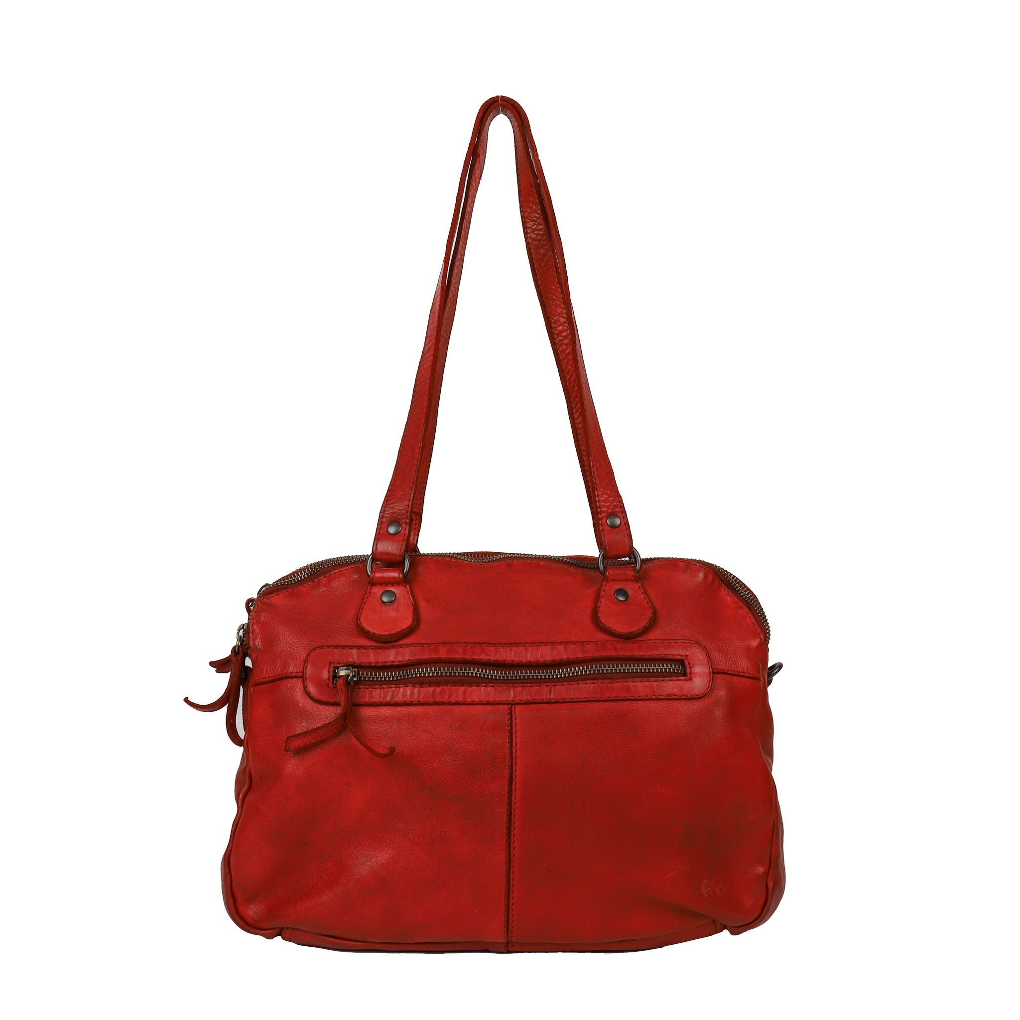Hand/shoulder bag 'Lieke' red - CL 40085