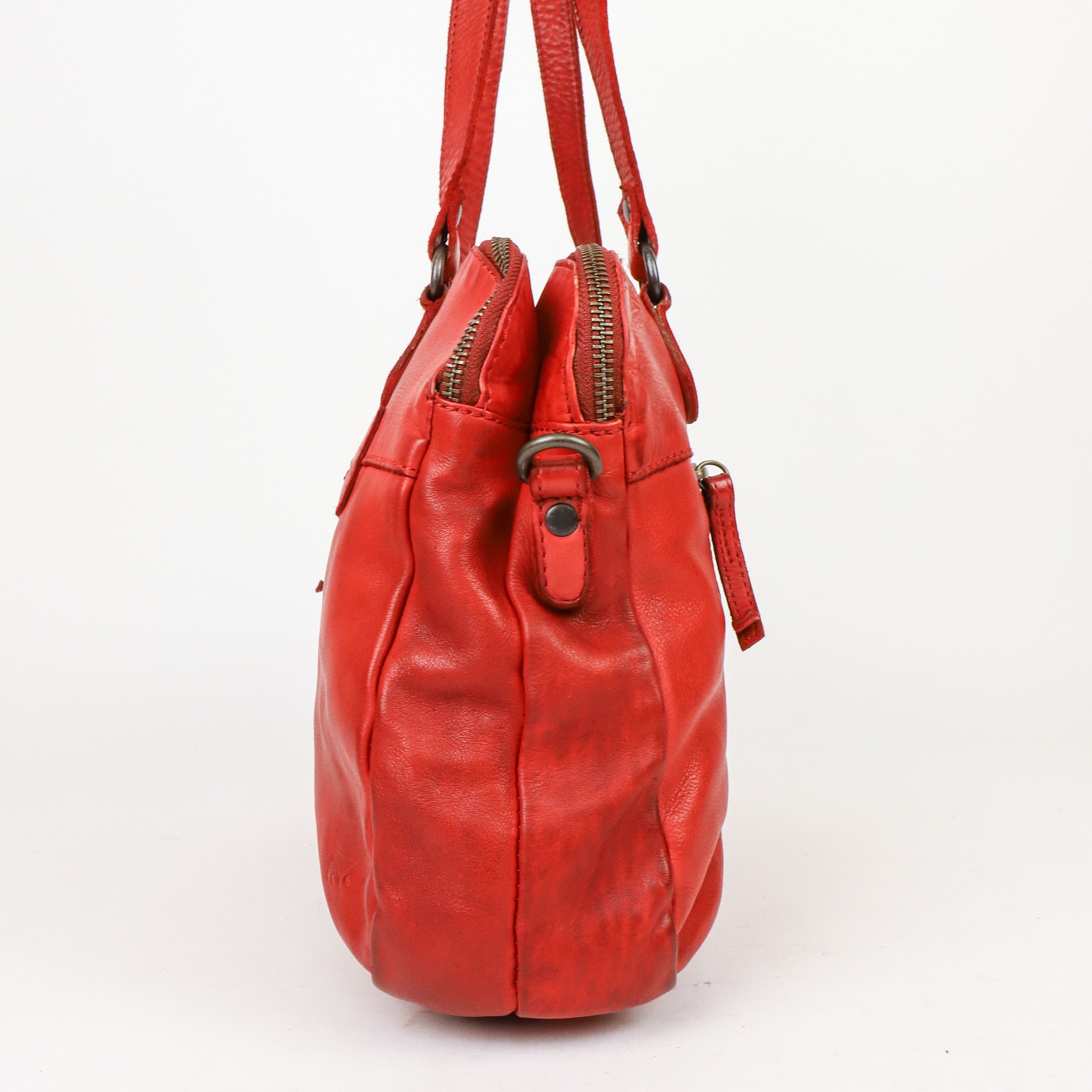 Hand/shoulder bag 'Lieke' red - CL 40085