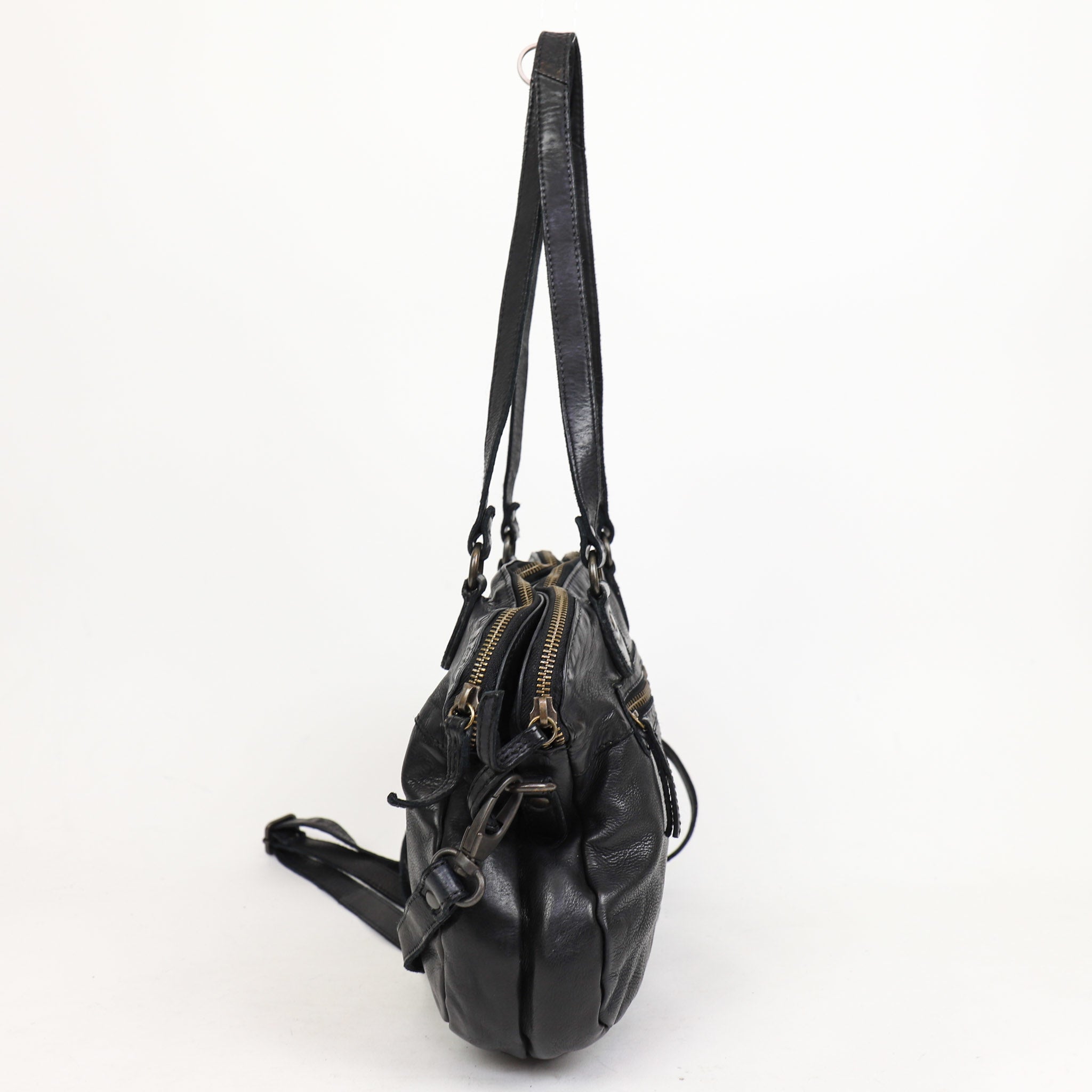 Hand/shoulder bag 'Lieke' black - CL 40085