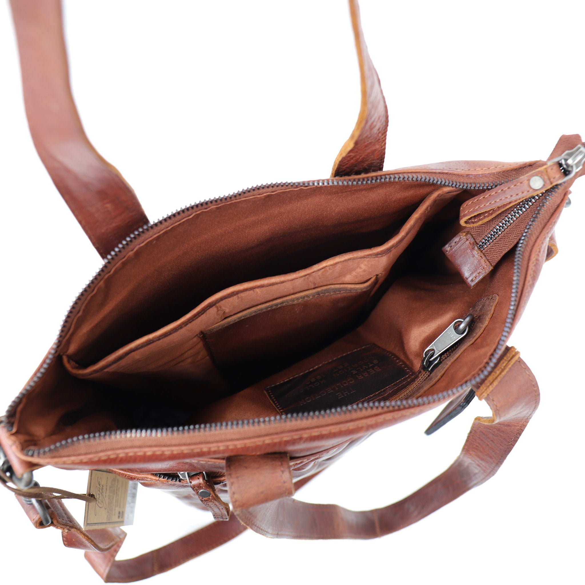 Hand/shoulder bag 'Liz' cognac - BM 2265