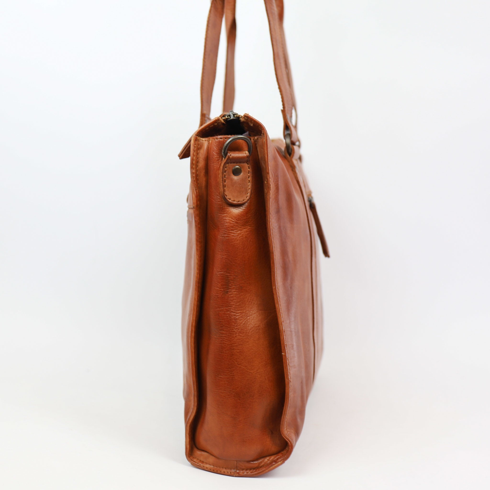 Hand/shoulder bag 'Mea' cognac - CL 35221