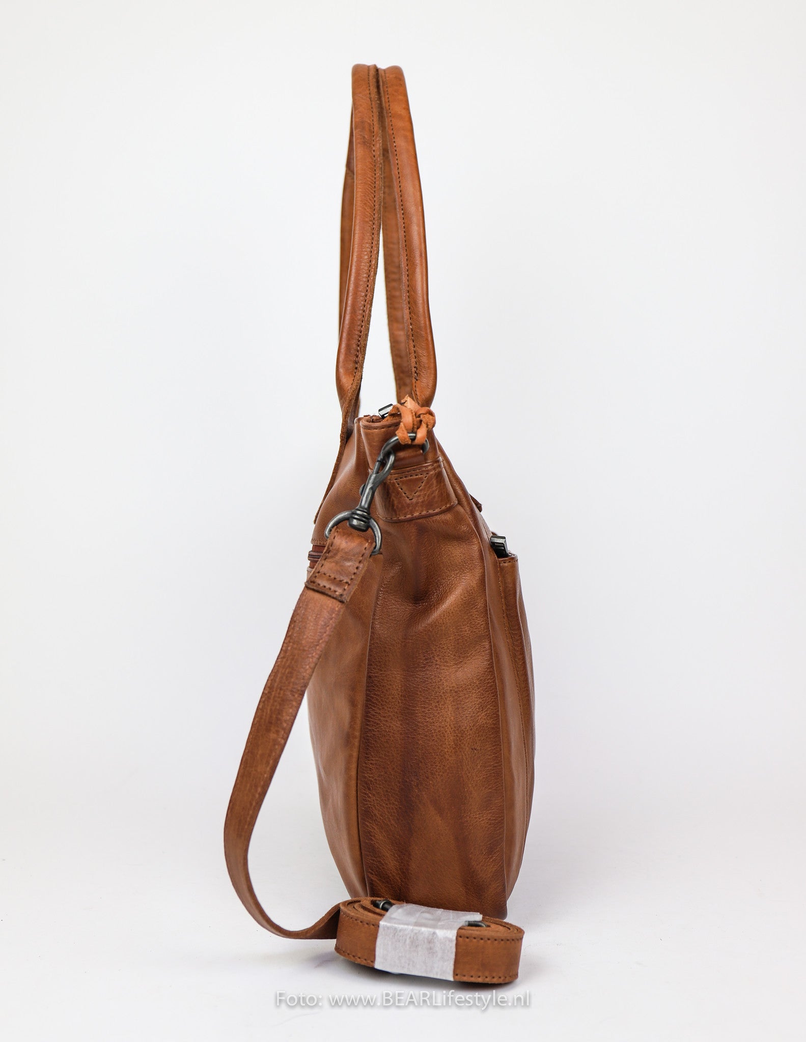 Hand/shoulder bag 'Samantha' cognac - CP 1766