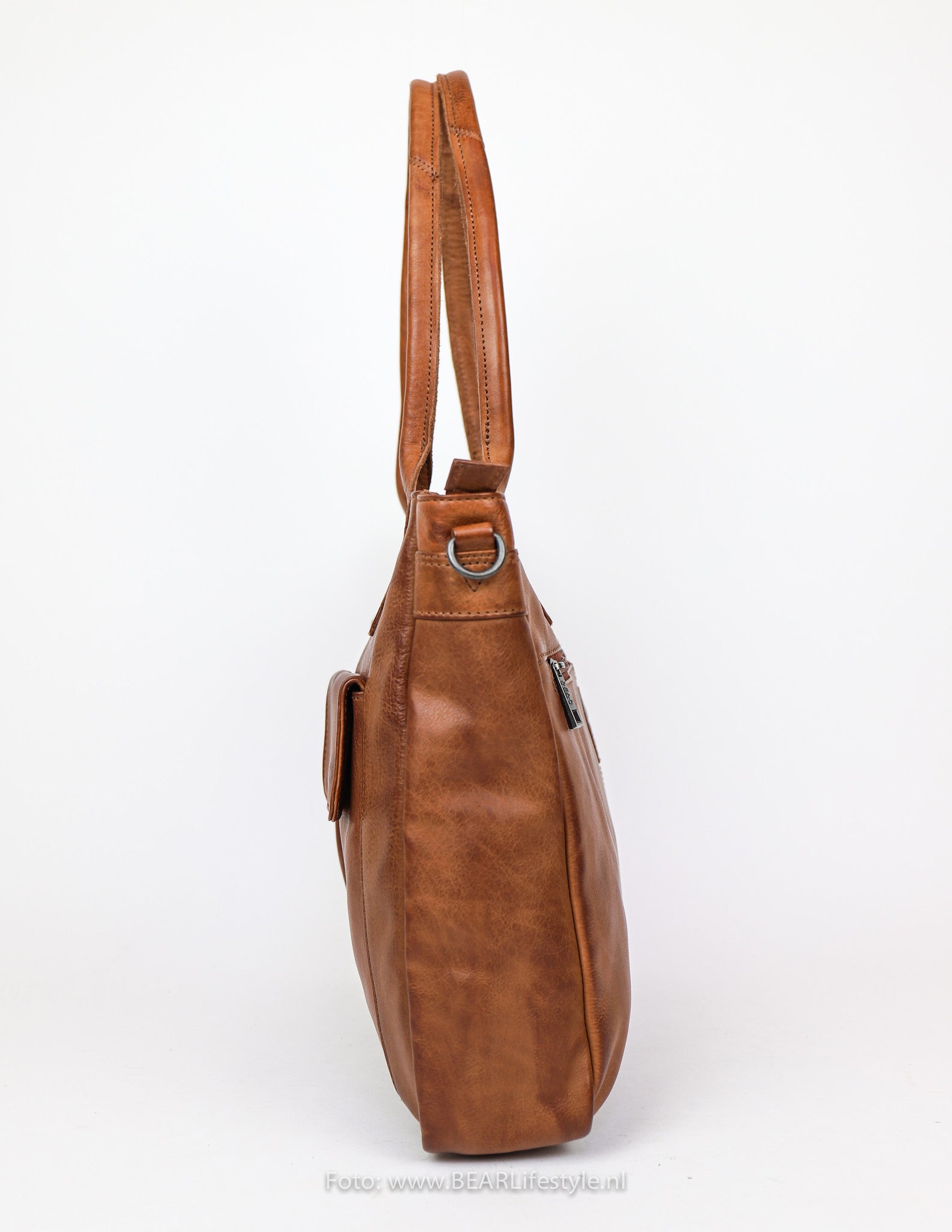 Hand/shoulder bag 'Samantha' cognac - CP 1766