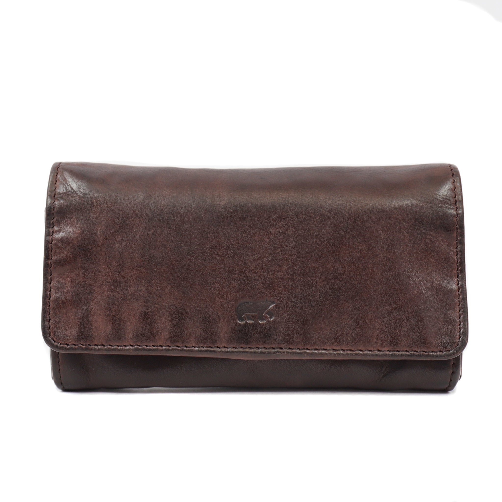 Wrap wallet 'Noor' dark brown - CL 9918